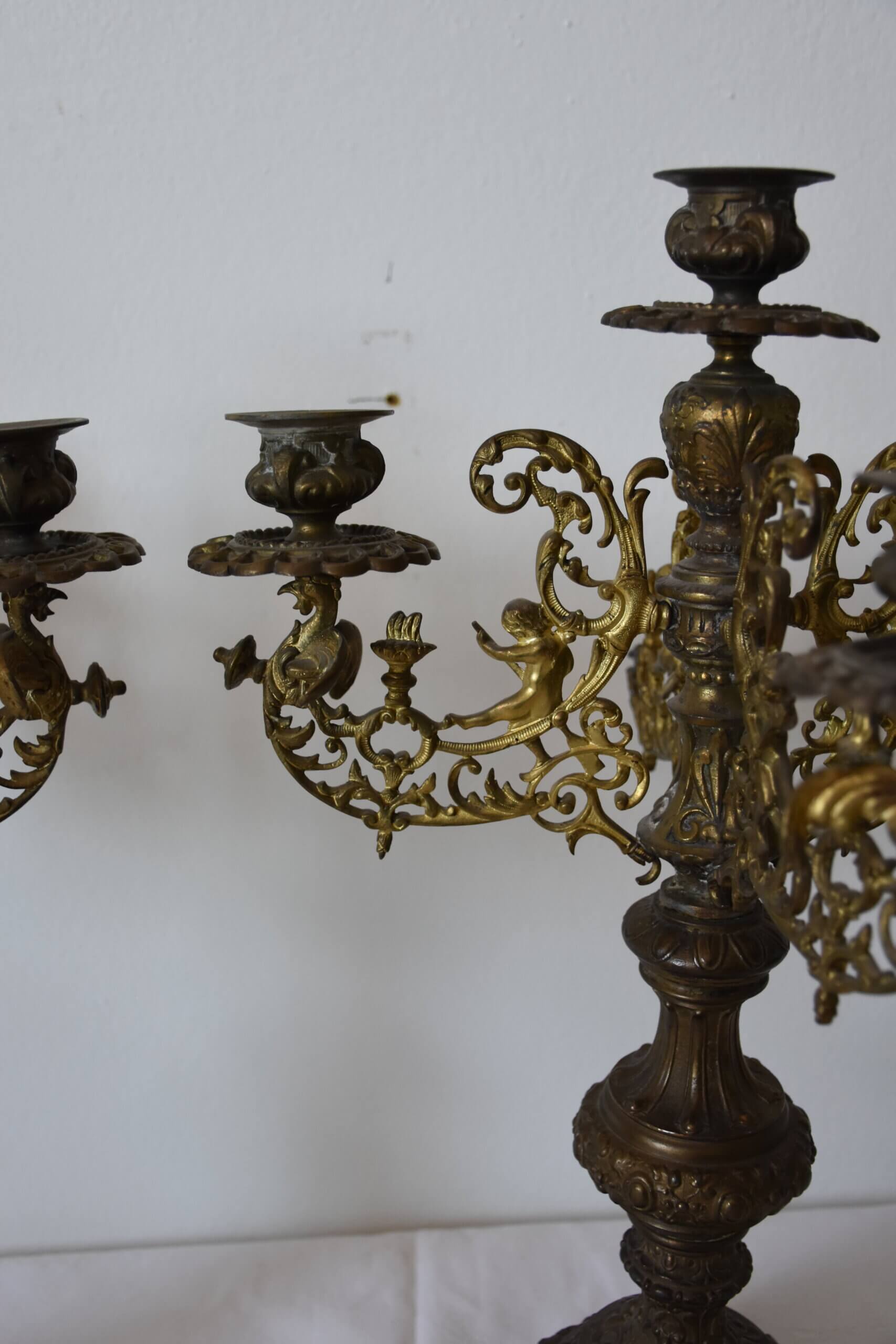 Pareja de candelabros 5 luces - Imagen 4