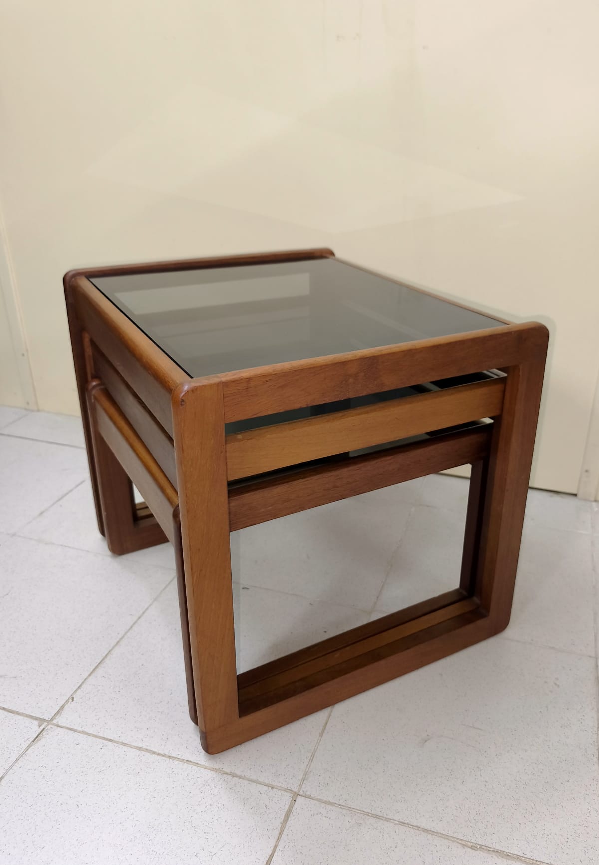 Mesas auxiliares de teca Mid Century - Imagen 6
