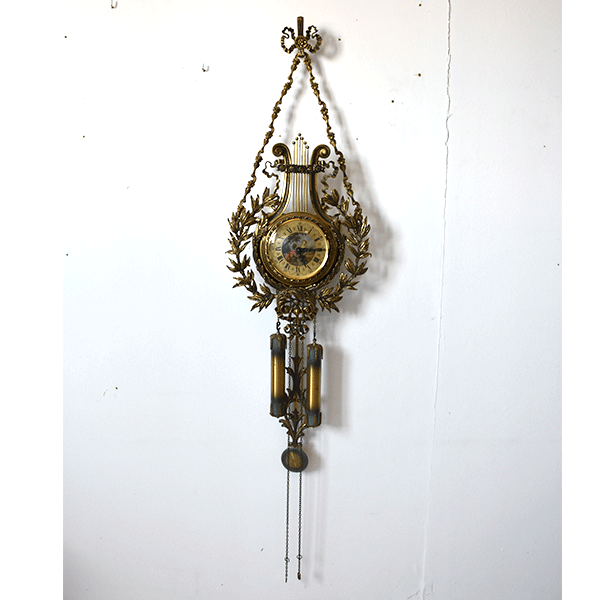 Reloj de pared Luis XVI bronce dorado
