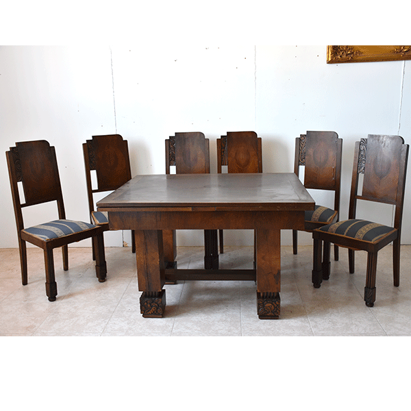 Conjunto de comedor estilo Art Decó