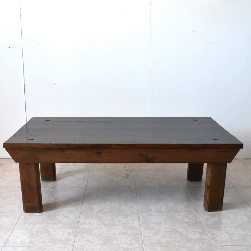 Mesa rústica de centro madera maciza