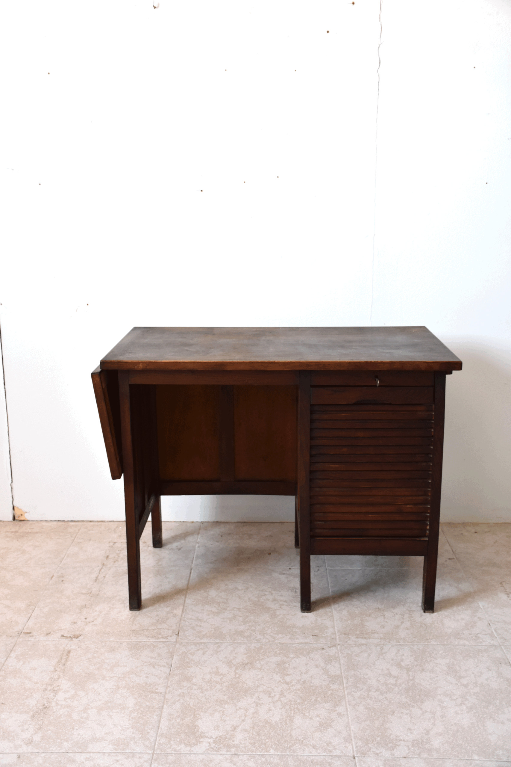 Escritorio antiguo persiana y ala abatible