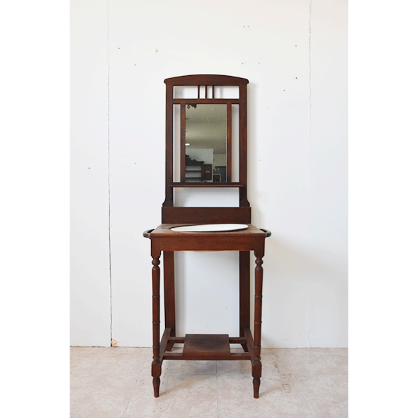 Palanganero antiguo de madera