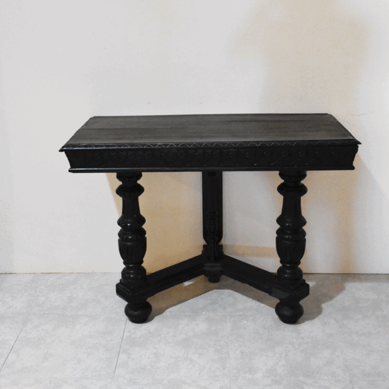 Consola de pared madera patas torneadas