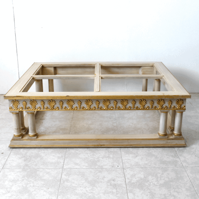 Mesa de centro policromada