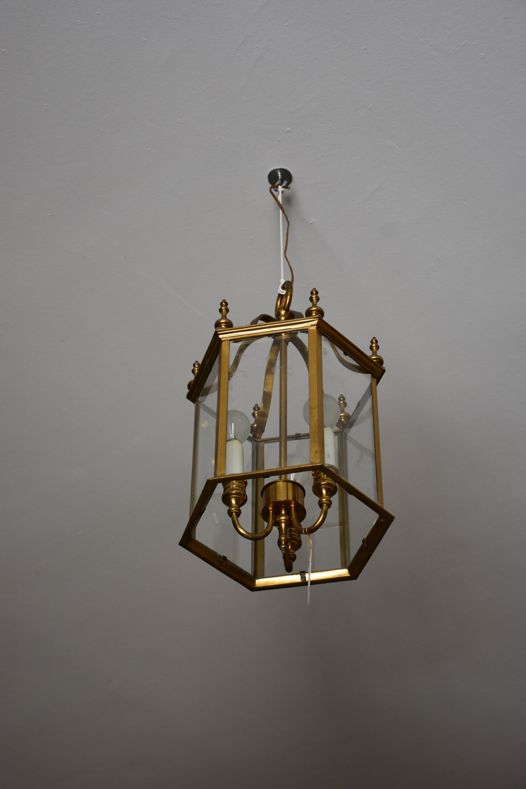 Farol de techo colgante latón dorado - Imagen 3