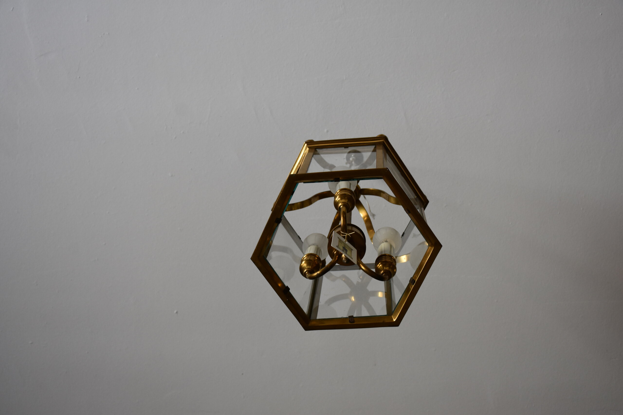 Farol de techo colgante latón dorado - Imagen 4