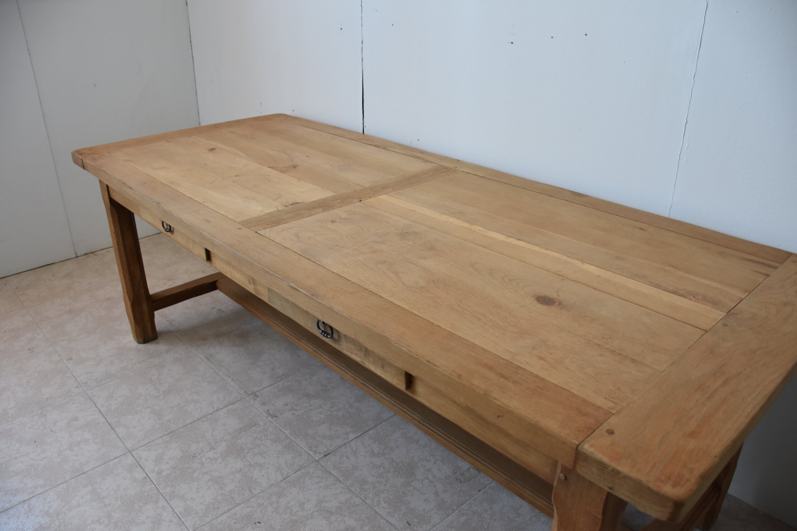 Gran mesa de cocina madera roble extensibles - Imagen 8