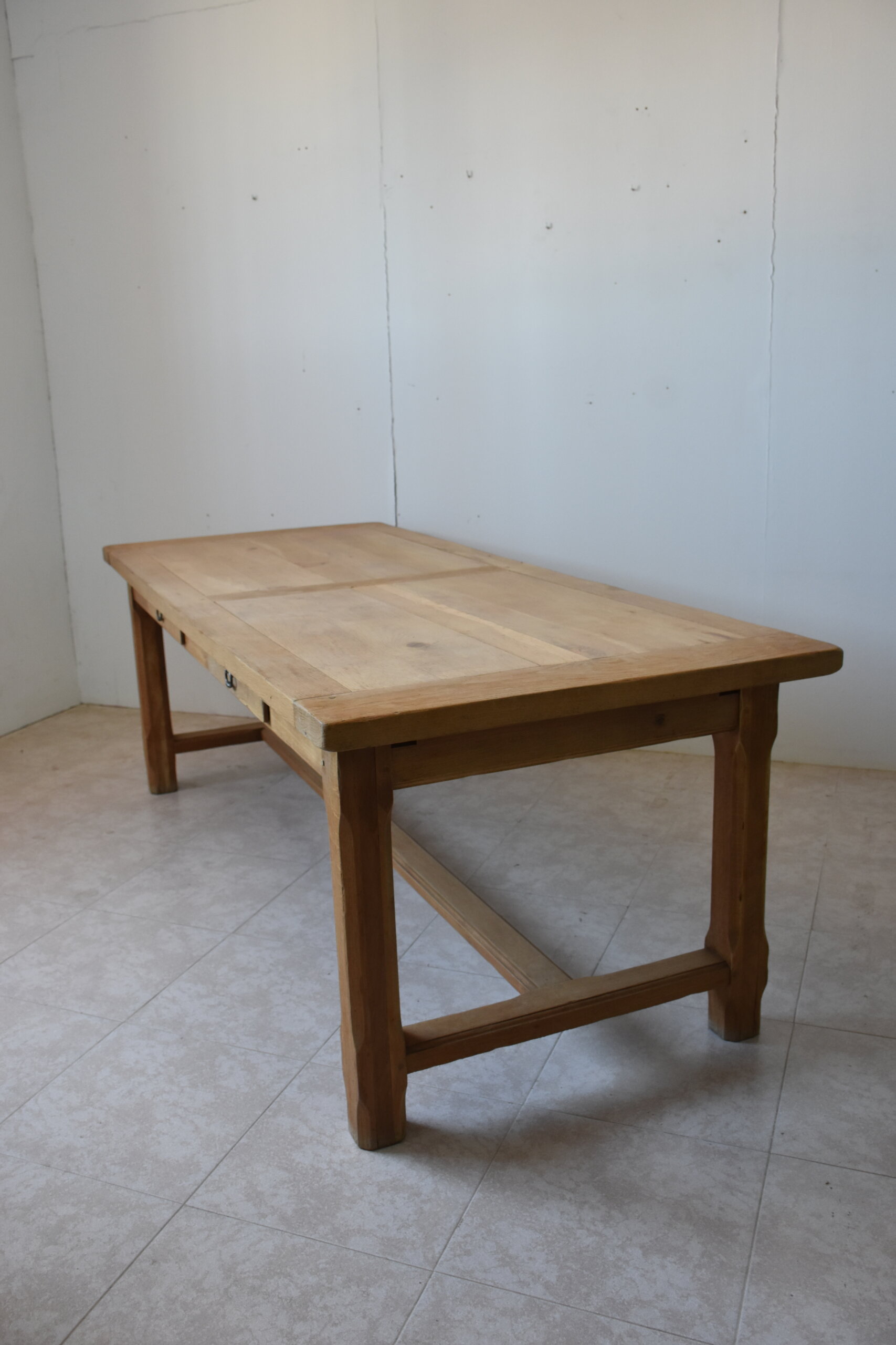 Gran mesa de cocina madera roble extensibles - Imagen 9