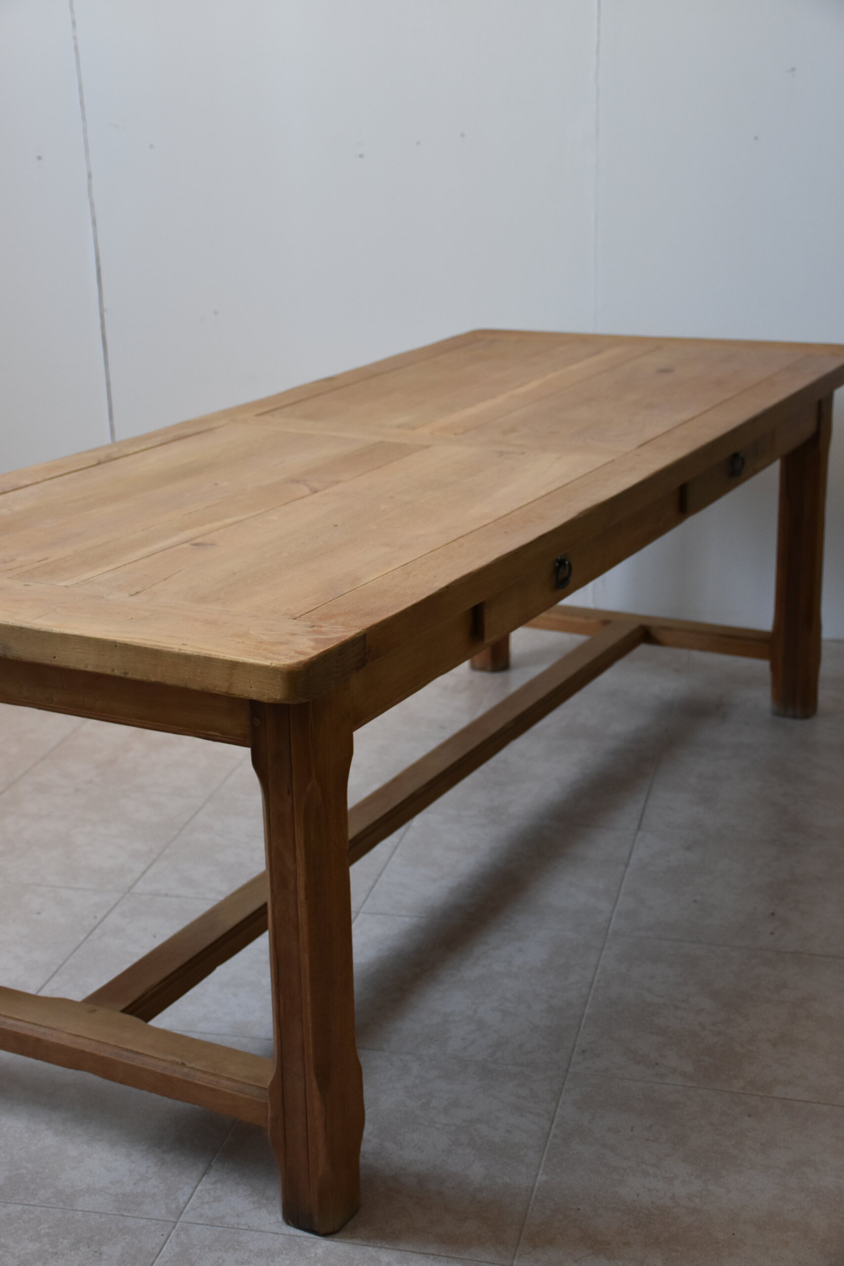 Gran mesa de cocina madera roble extensibles - Imagen 10