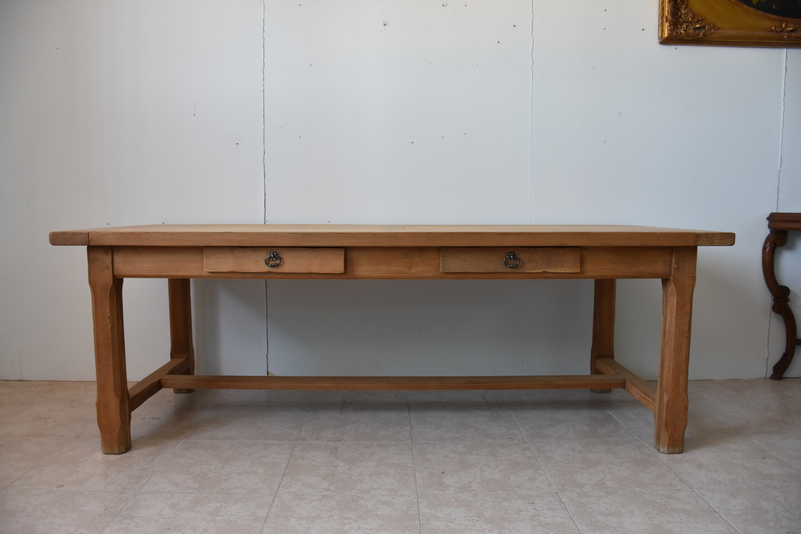 Gran mesa de cocina madera roble extensibles - Imagen 3