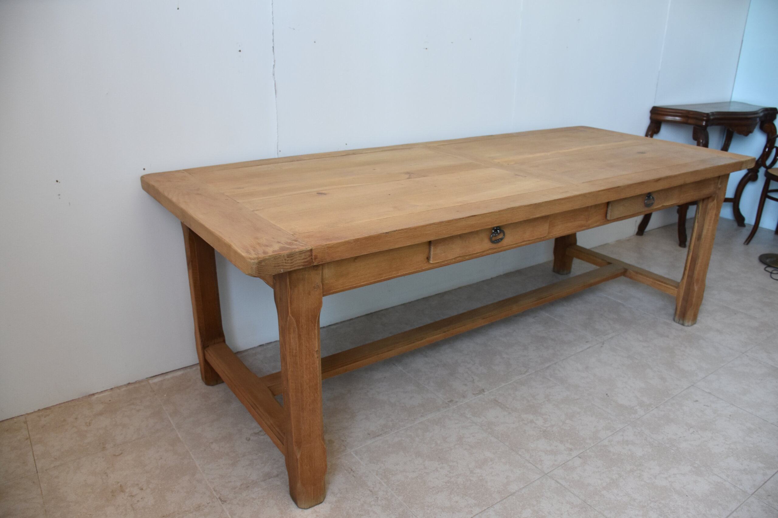Gran mesa de cocina madera roble extensibles - Imagen 5