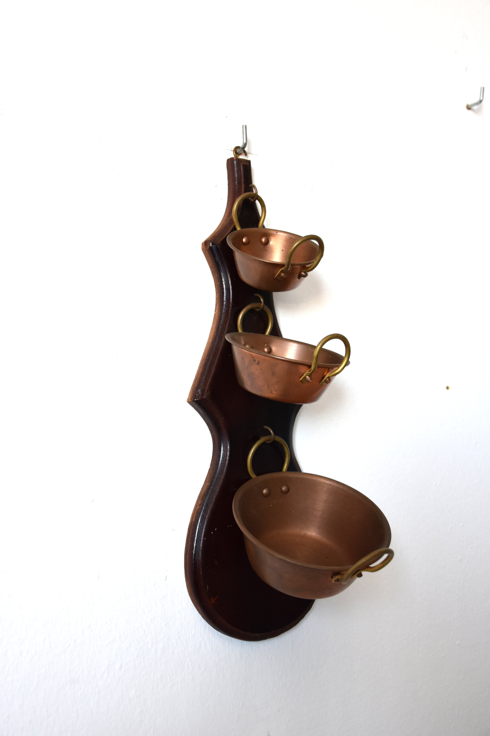 Soporte decorativo cazos cobre - Imagen 4