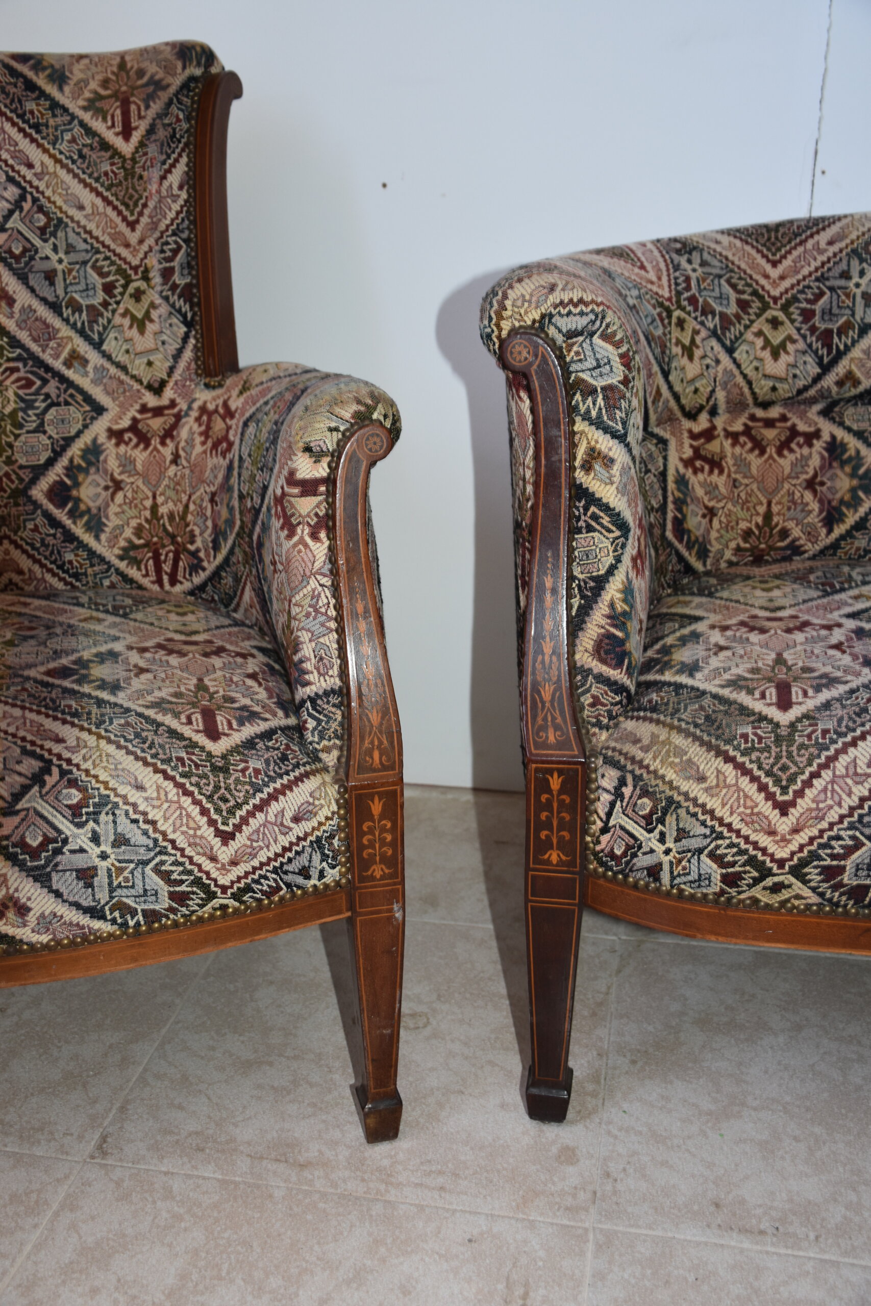 Tresillo sofá y sillones tapizados - Imagen 8