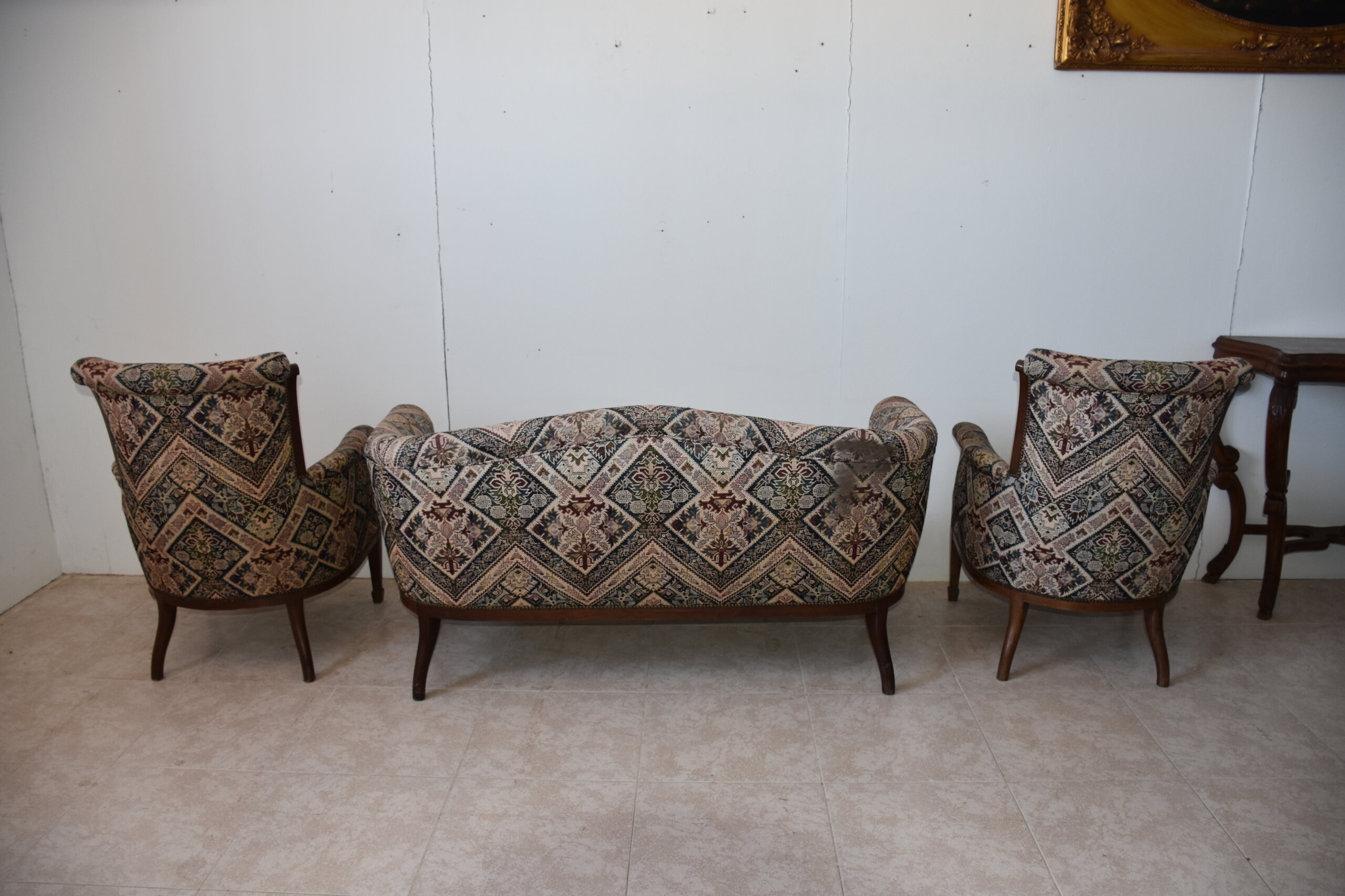 Tresillo sofá y sillones tapizados - Imagen 4