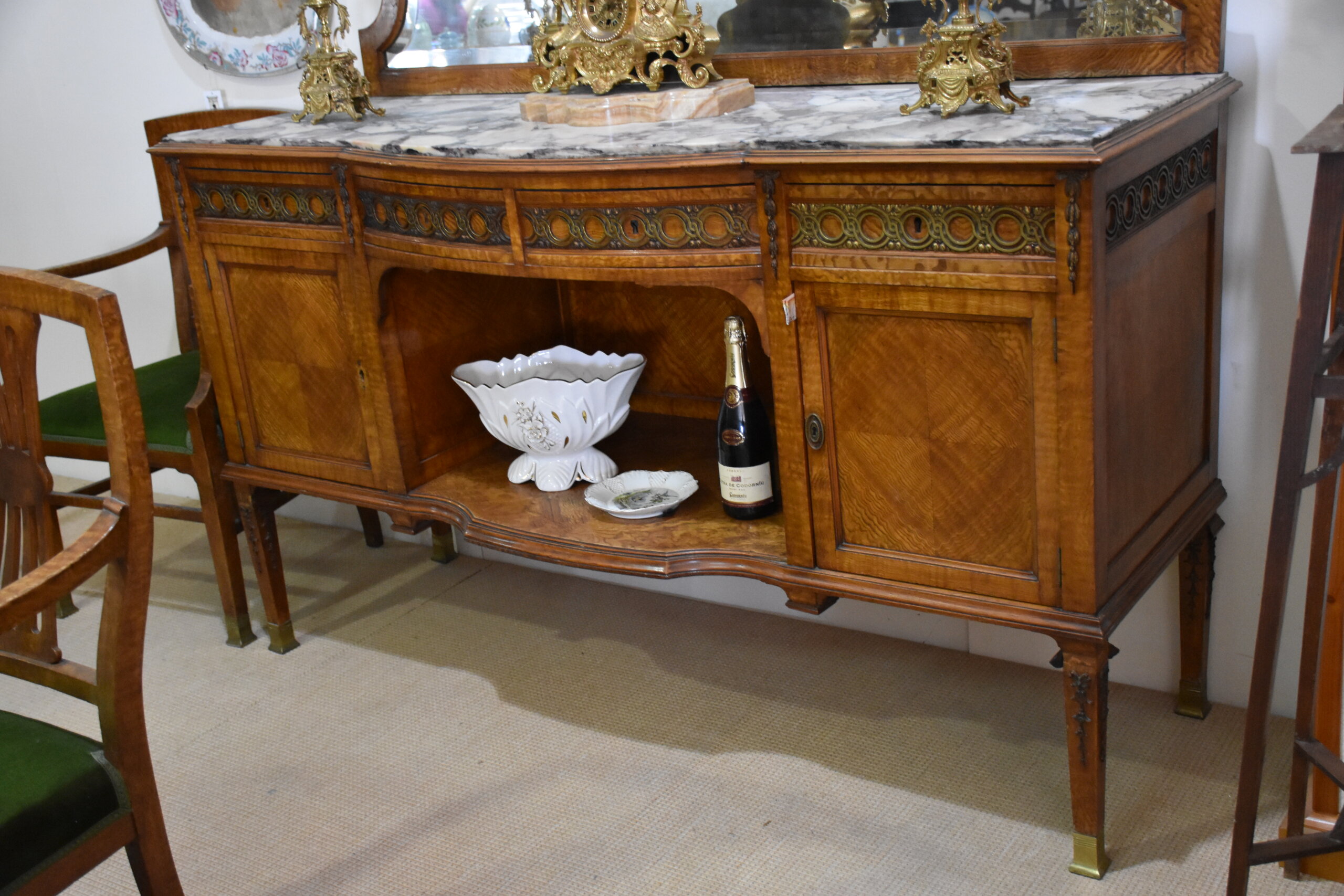 Comedor antiguo madera caoba rubia - Imagen 11