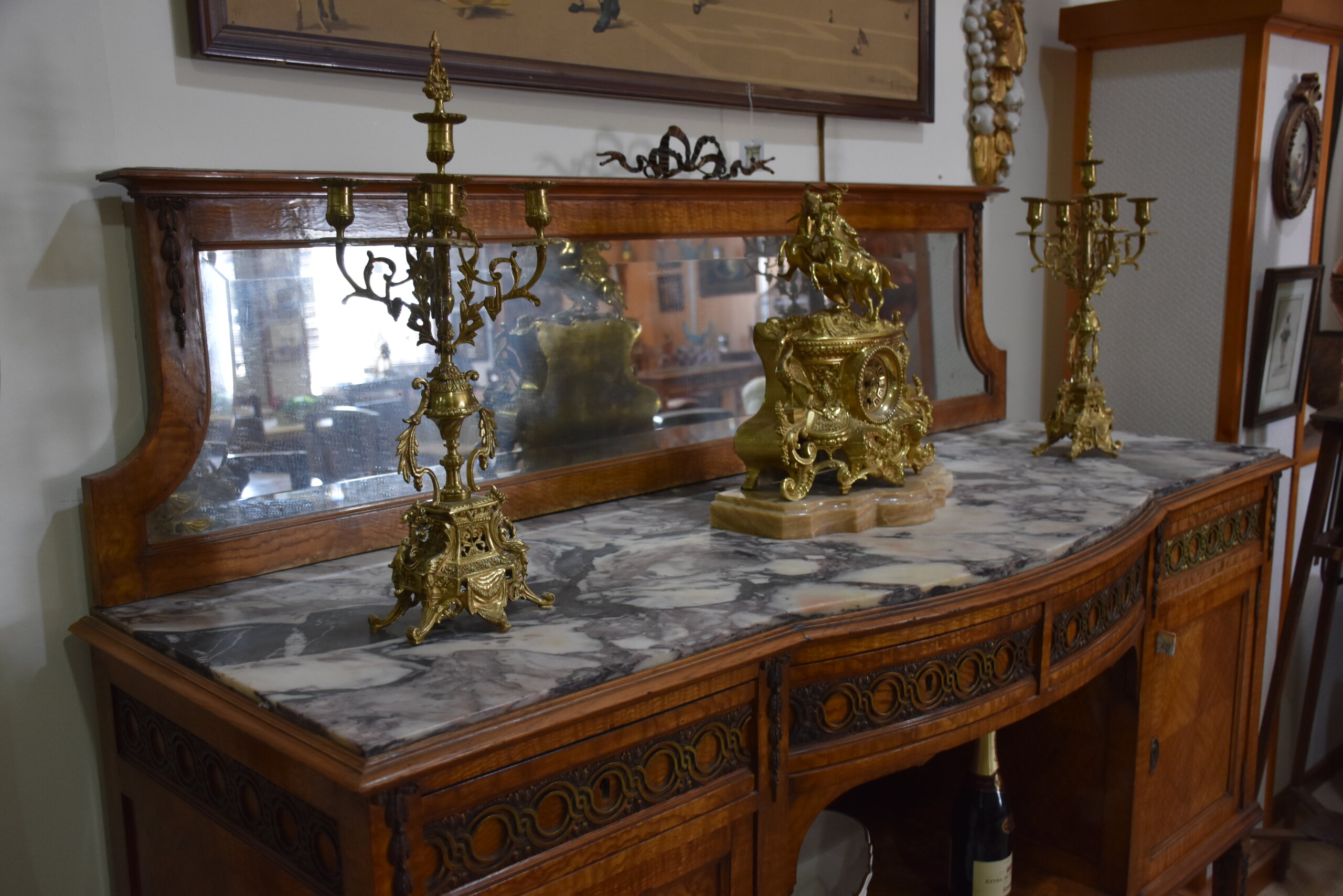 Comedor antiguo madera caoba rubia - Imagen 16