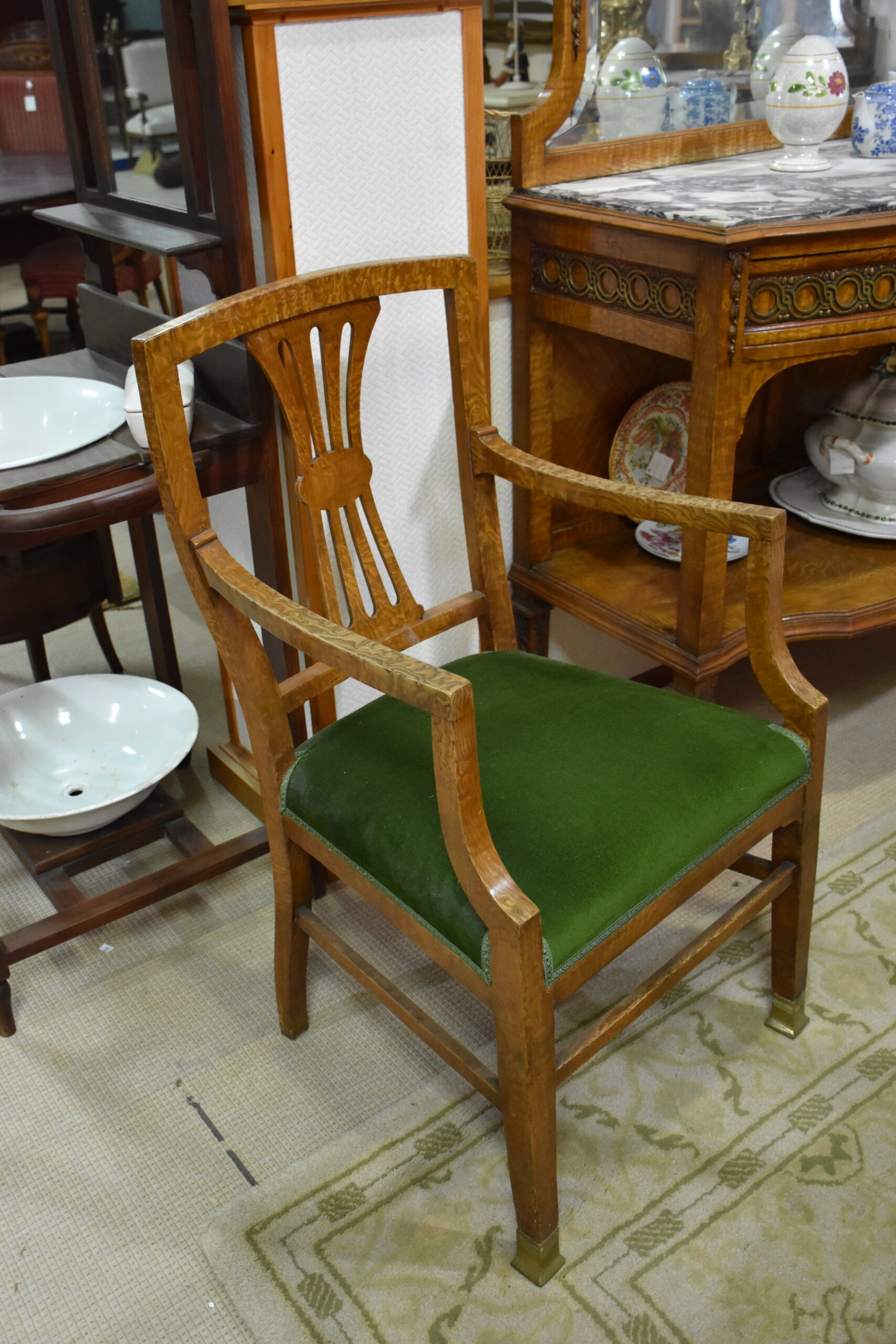 Comedor antiguo madera caoba rubia - Imagen 18