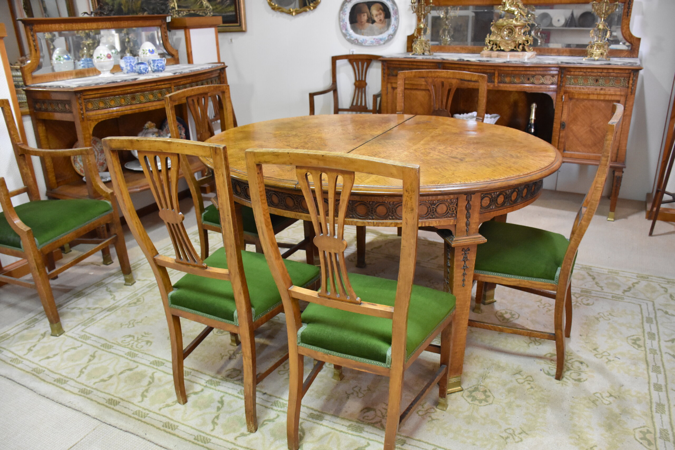 Comedor antiguo madera caoba rubia - Imagen 8