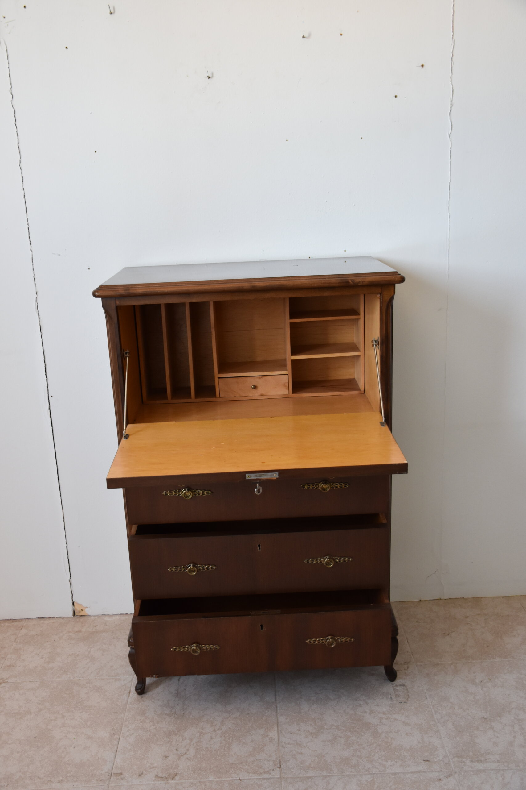 Cómoda escritorio secreter madera - Imagen 6