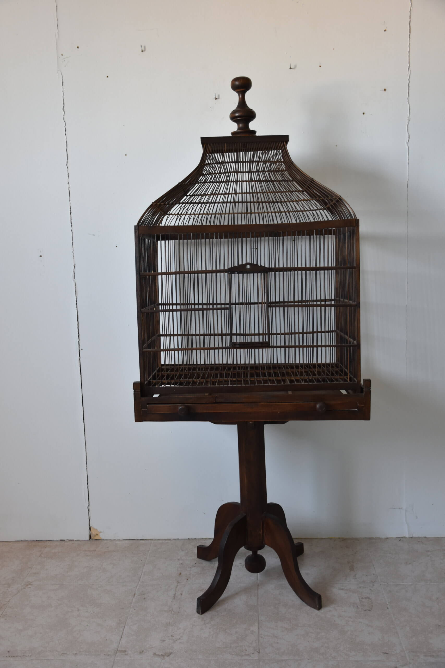 Jaula antigua para pájaros - Imagen 2