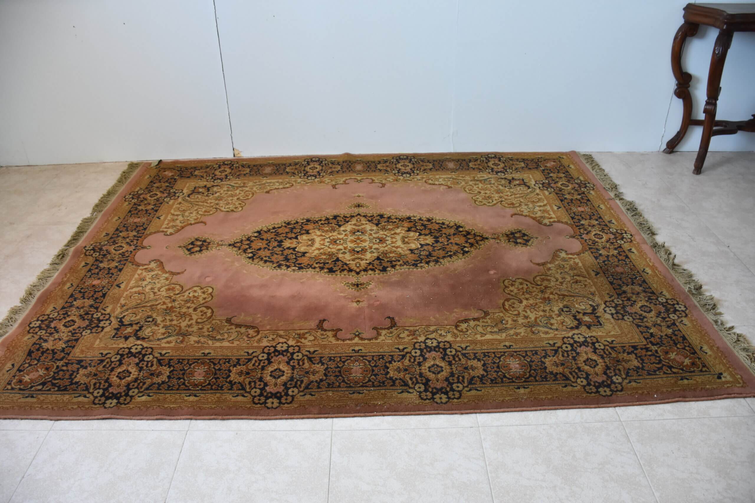 Alfombra azul y rosa 261 x 192 cm - Imagen 3
