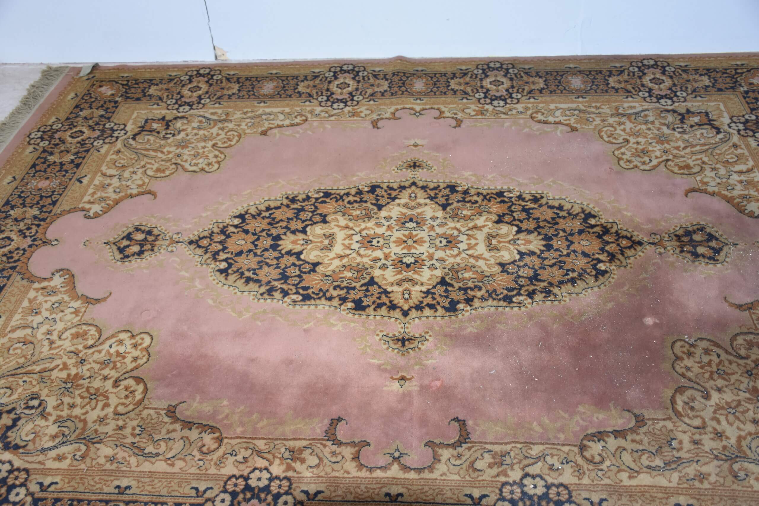 Alfombra azul y rosa 261 x 192 cm - Imagen 5