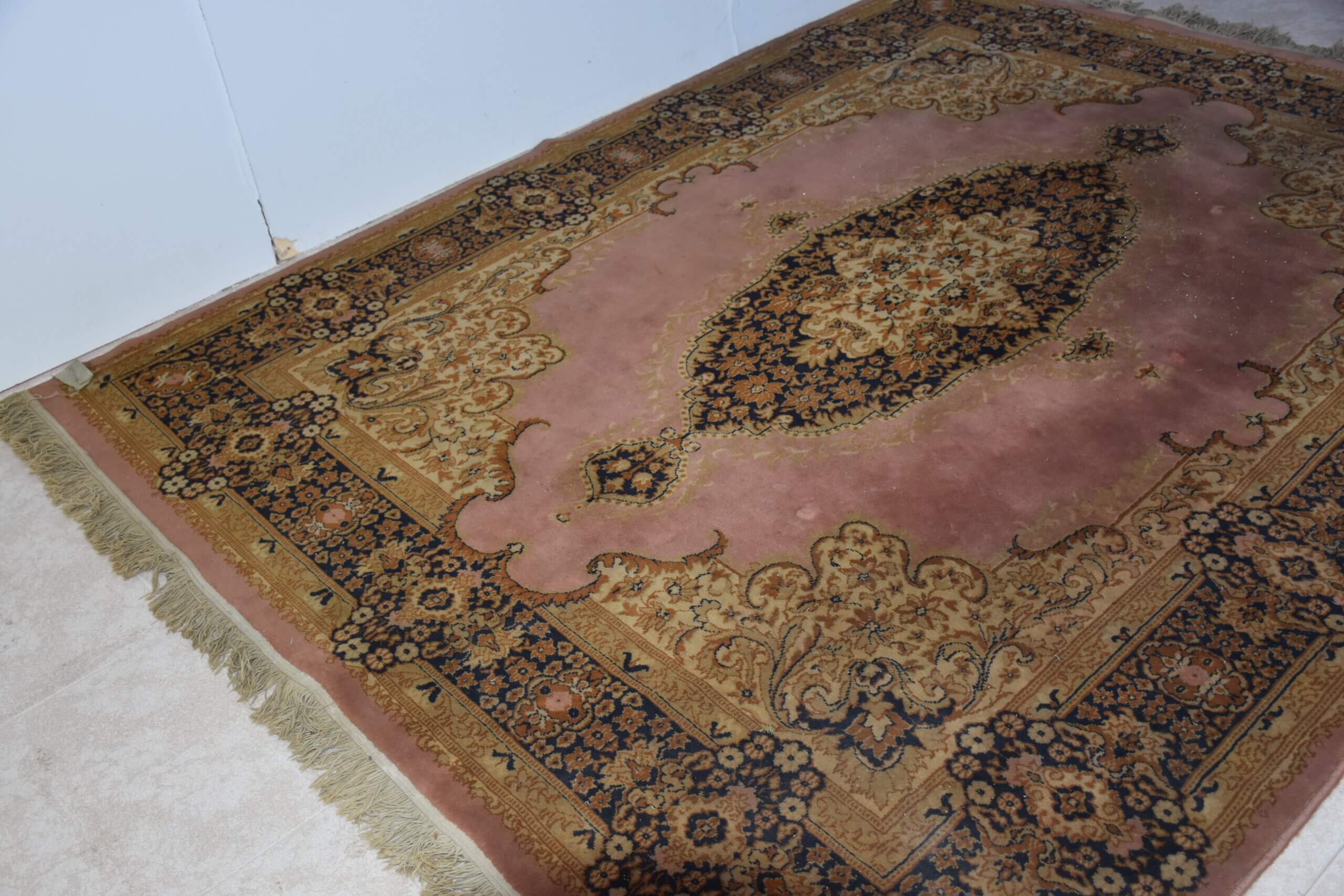 Alfombra azul y rosa 261 x 192 cm - Imagen 8
