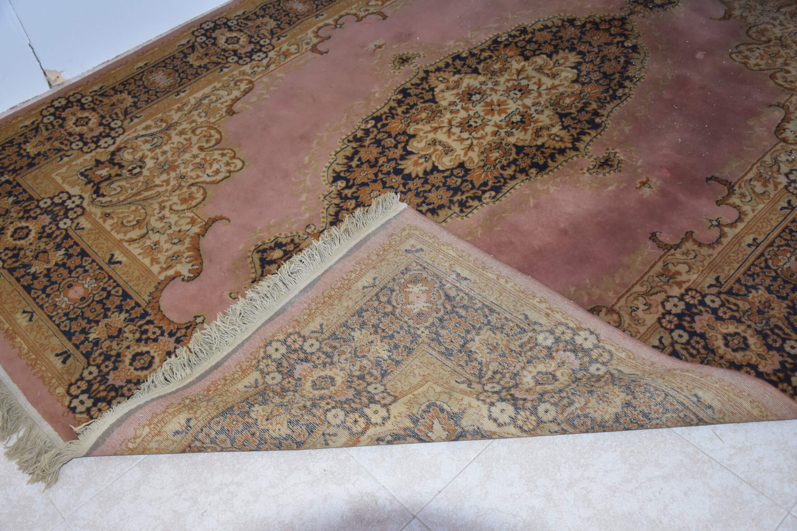 Alfombra azul y rosa 261 x 192 cm - Imagen 9