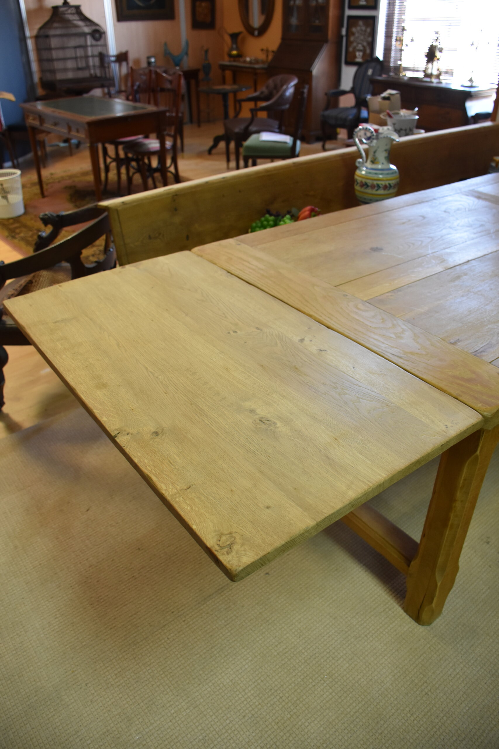 Gran mesa de cocina madera roble extensibles - Imagen 13
