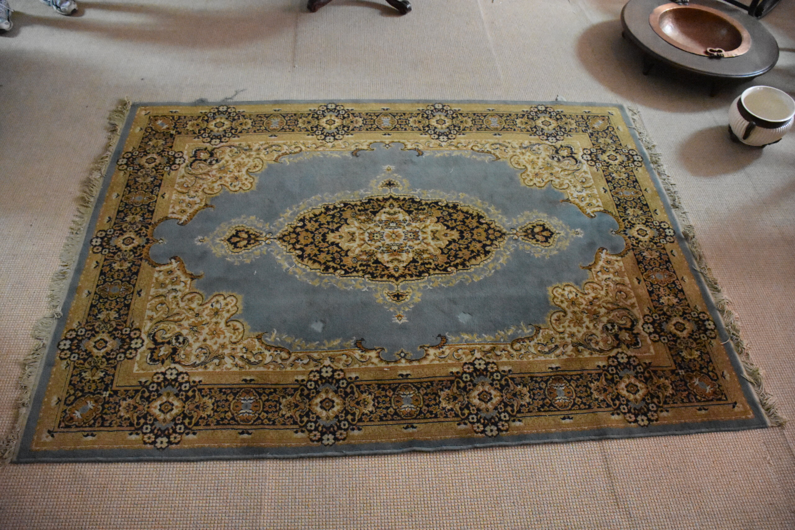 Alfombra tipo persa azul 240 x 165 cm - Imagen 3