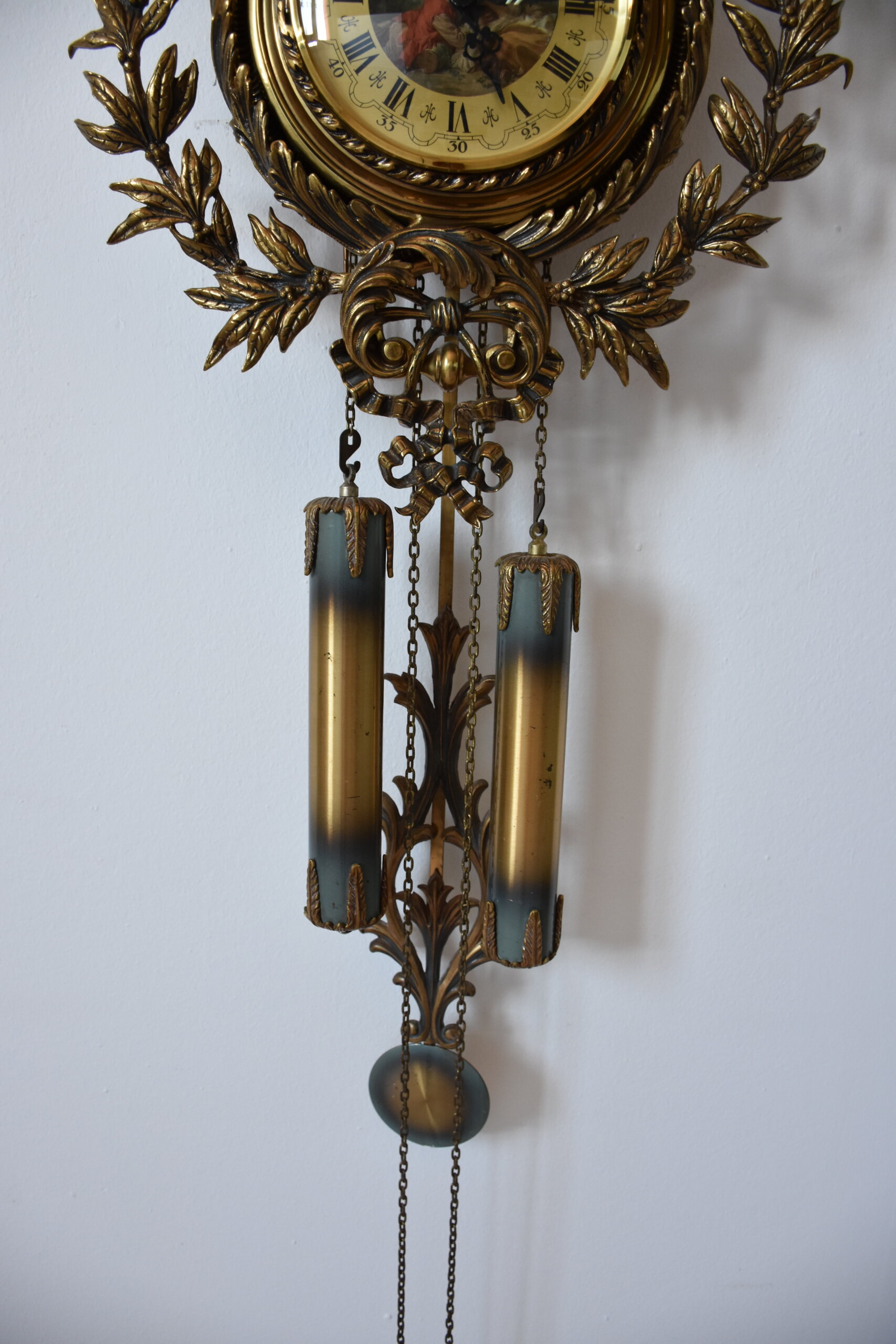 Reloj de pared Luis XVI bronce dorado - Imagen 6