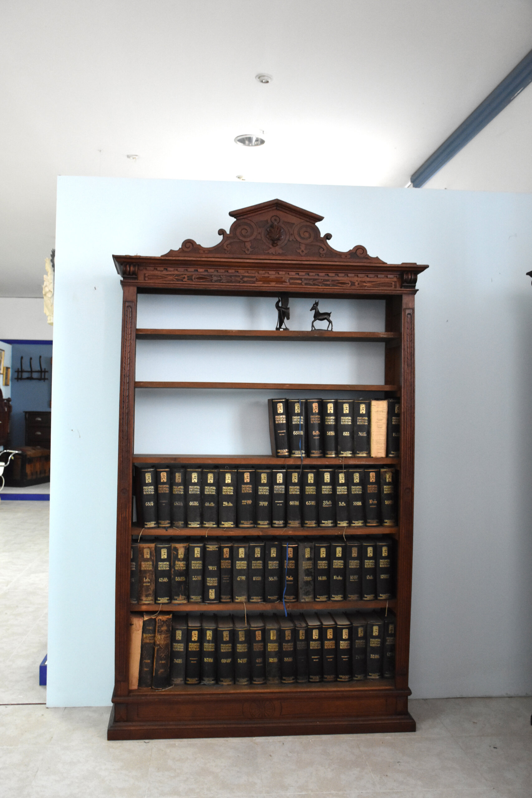 Pareja de estanterías librerías antiguas Alfonsinas - Imagen 2