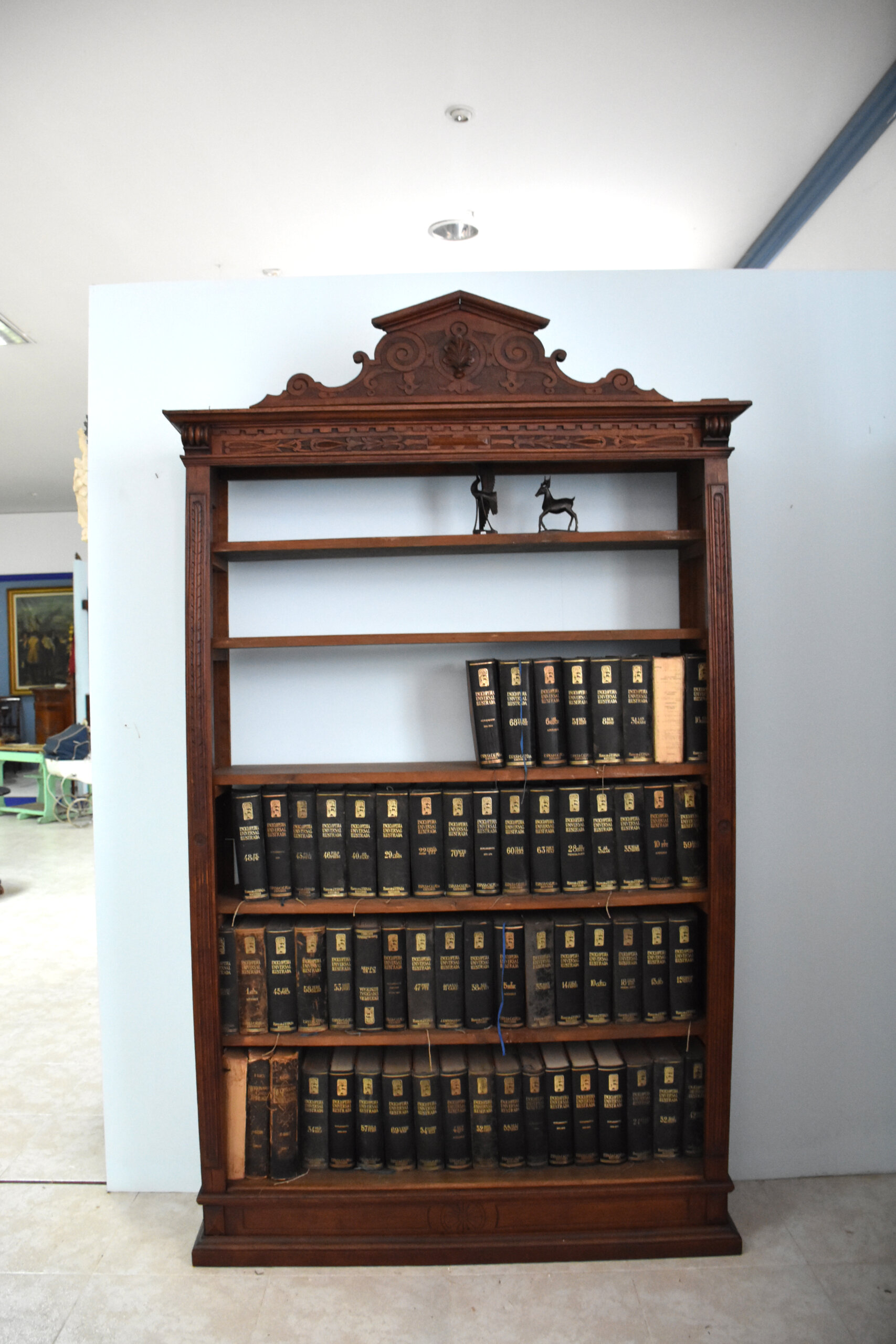 Pareja de estanterías librerías antiguas Alfonsinas - Imagen 4