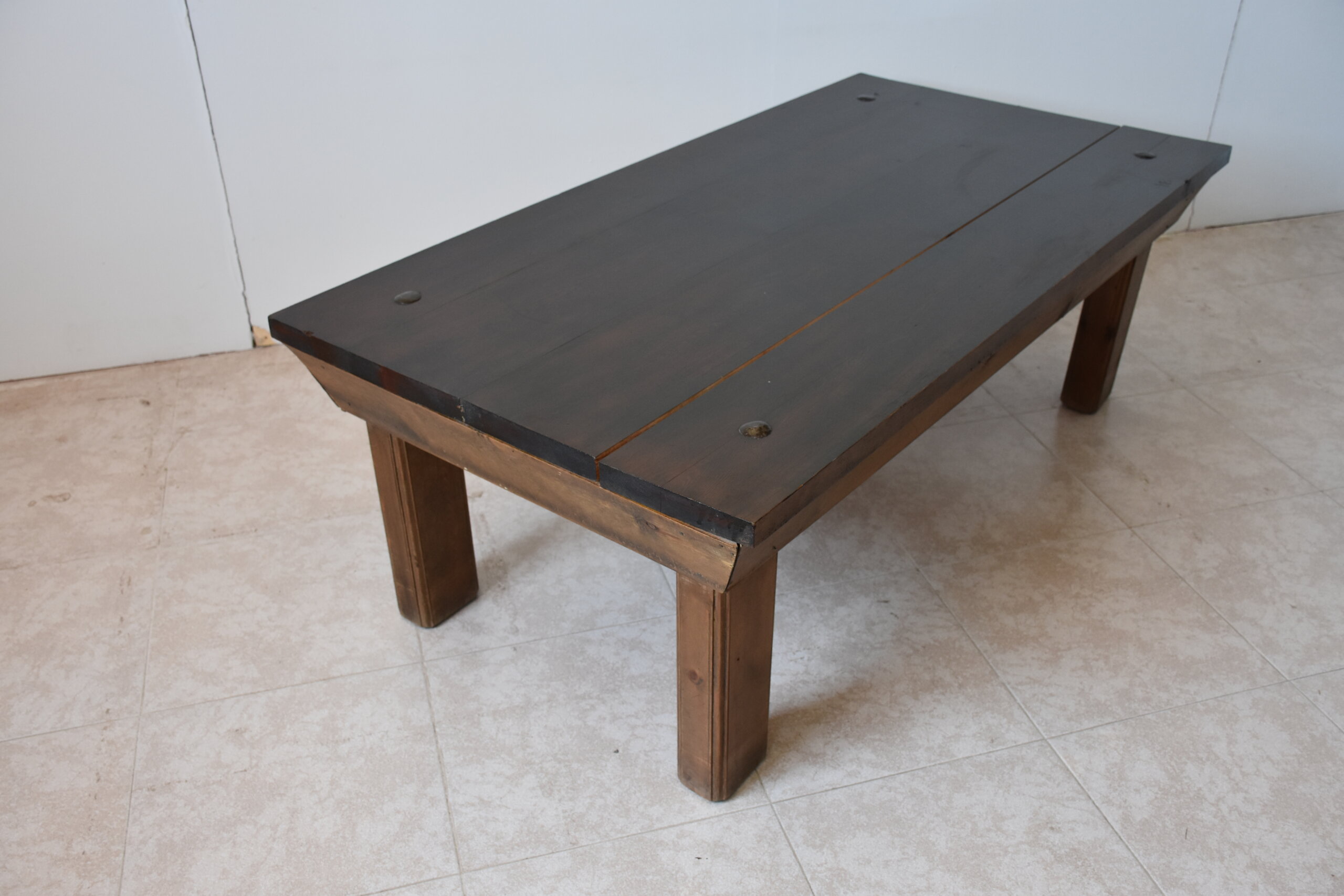 Mesa rústica de centro madera maciza - Imagen 4