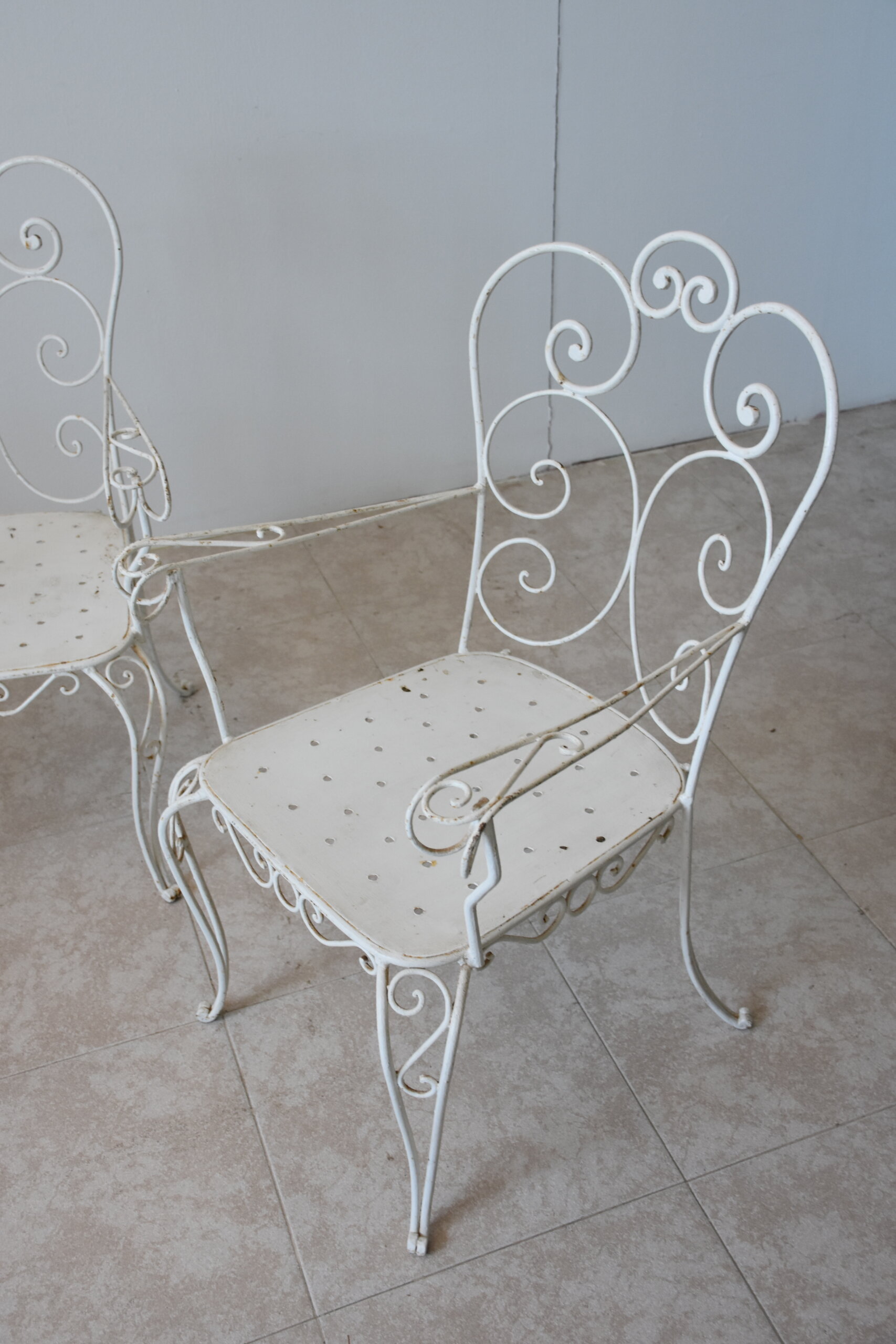 Conjunto de jardín mesa y 4 sillas forja - Imagen 8