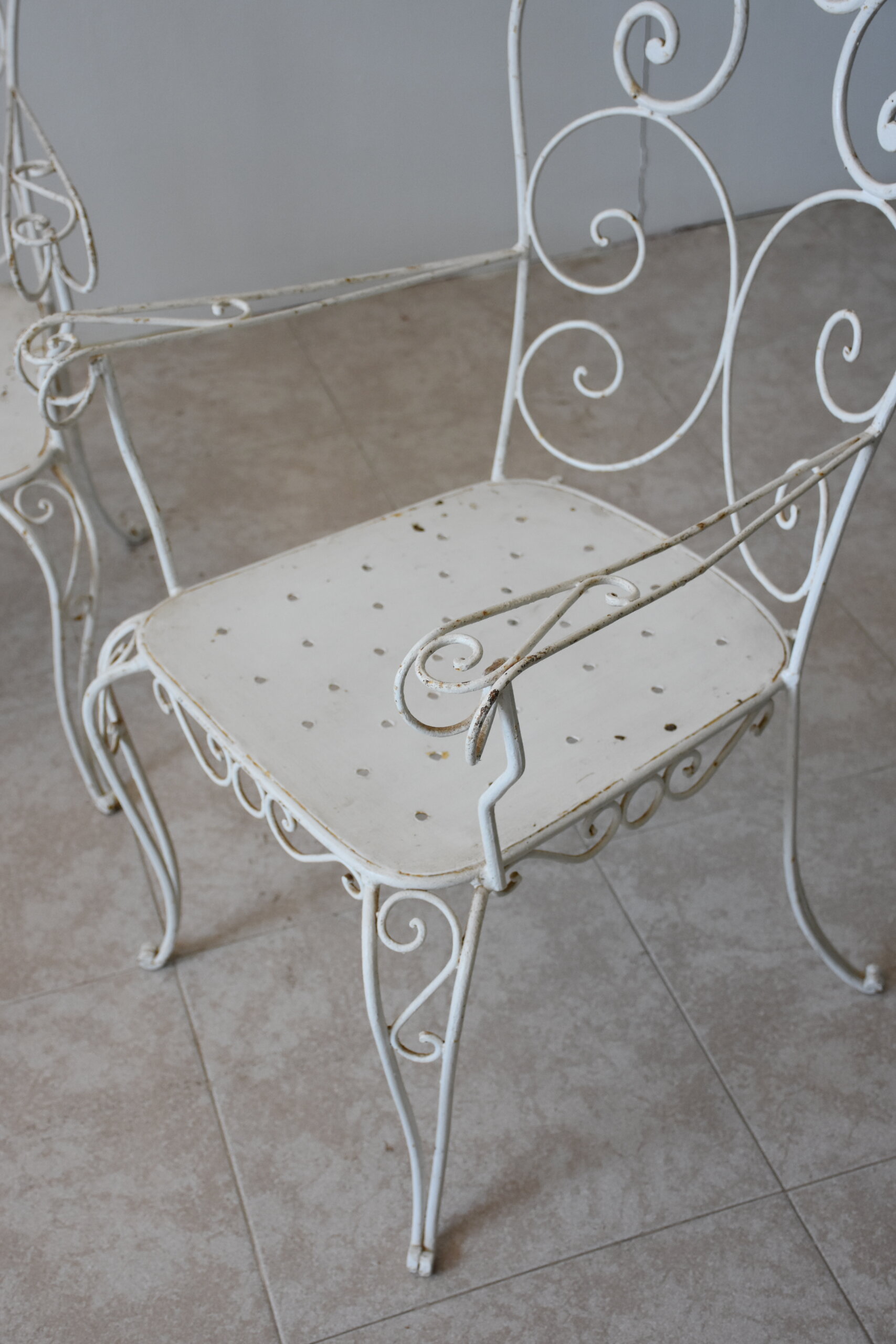 Conjunto de jardín mesa y 4 sillas forja - Imagen 9