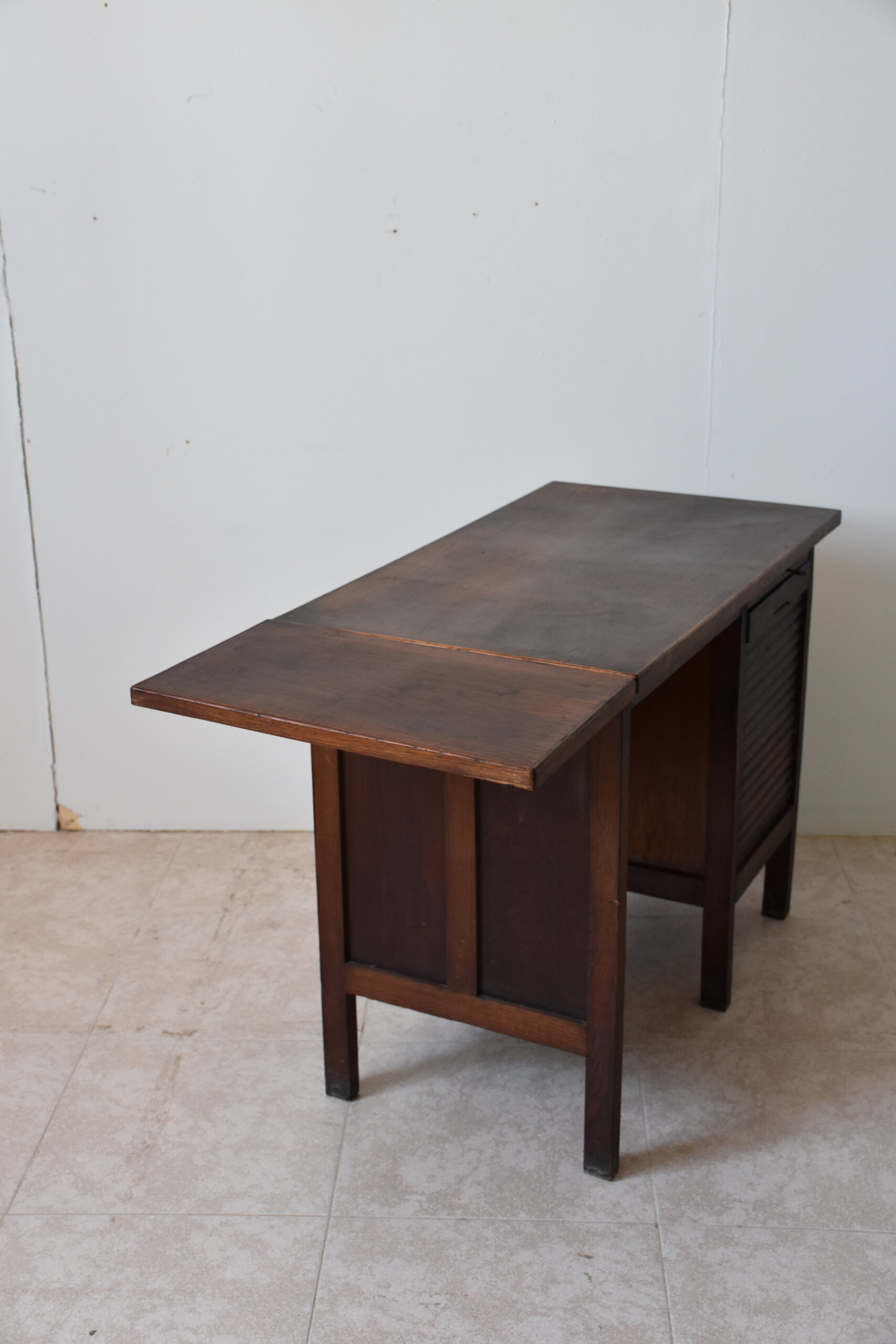 Escritorio antiguo persiana y ala abatible - Imagen 5