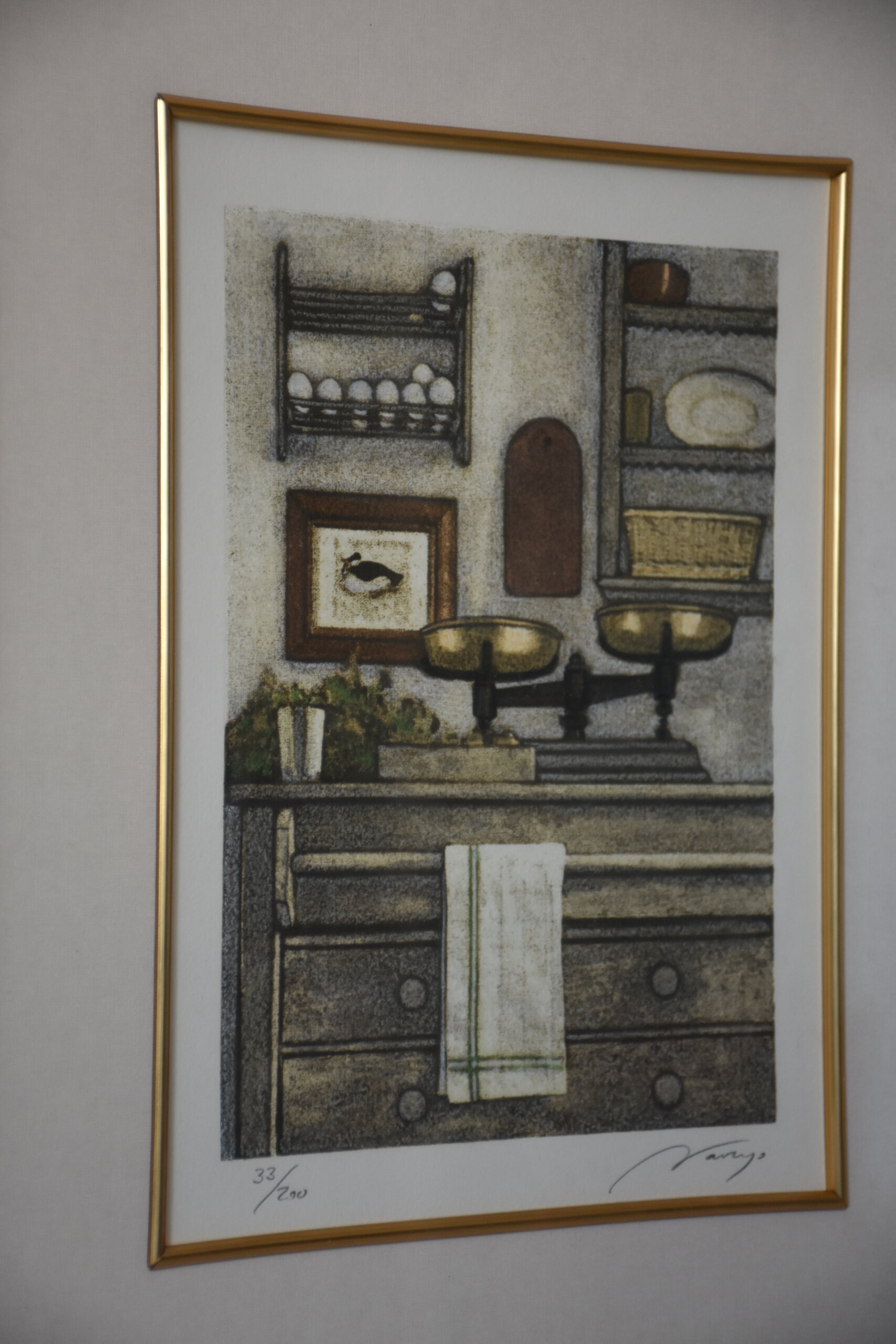 Grabado bodegón de cocina - Imagen 3
