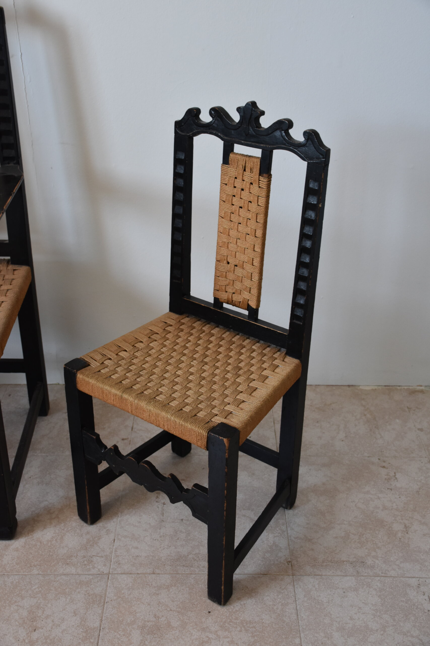 Conjunto sillón y 2 sillas asientos enea - Imagen 2