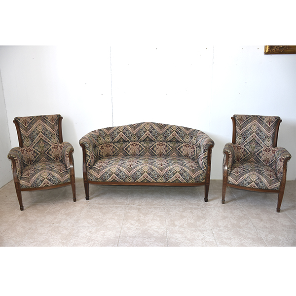 Tresillo sofá y sillones tapizados