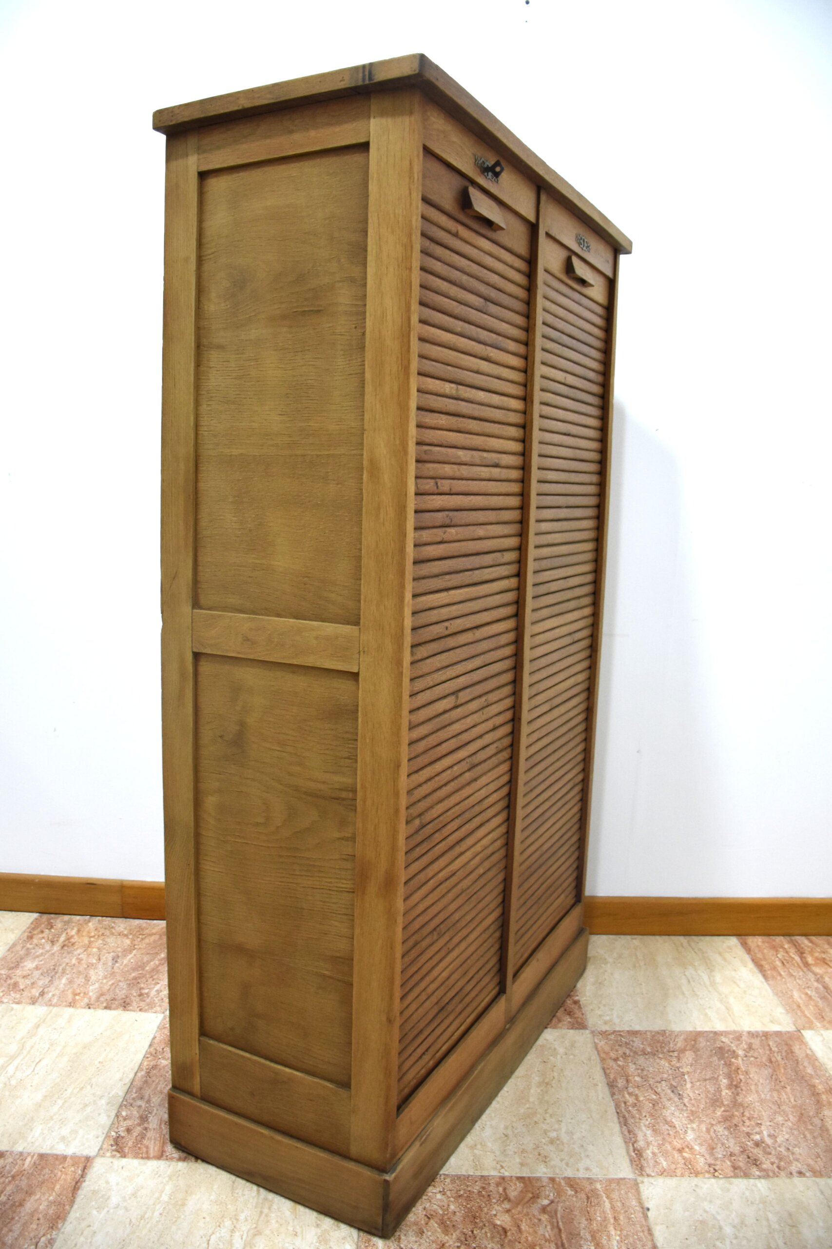 Archivador doble persiana madera roble - Imagen 6