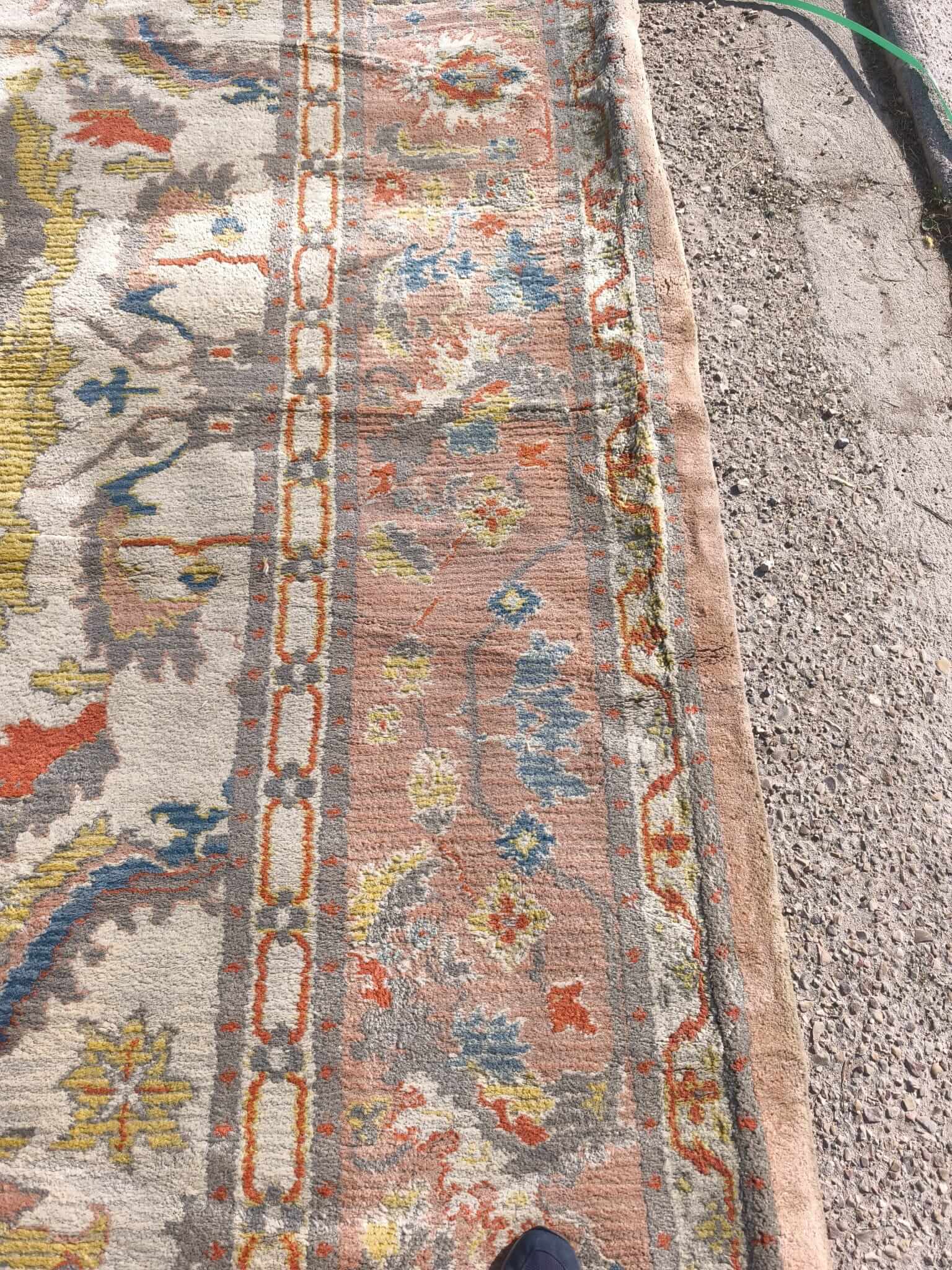 Gran alfombra de lana con decoración floral 710 x 970 cm - Imagen 12