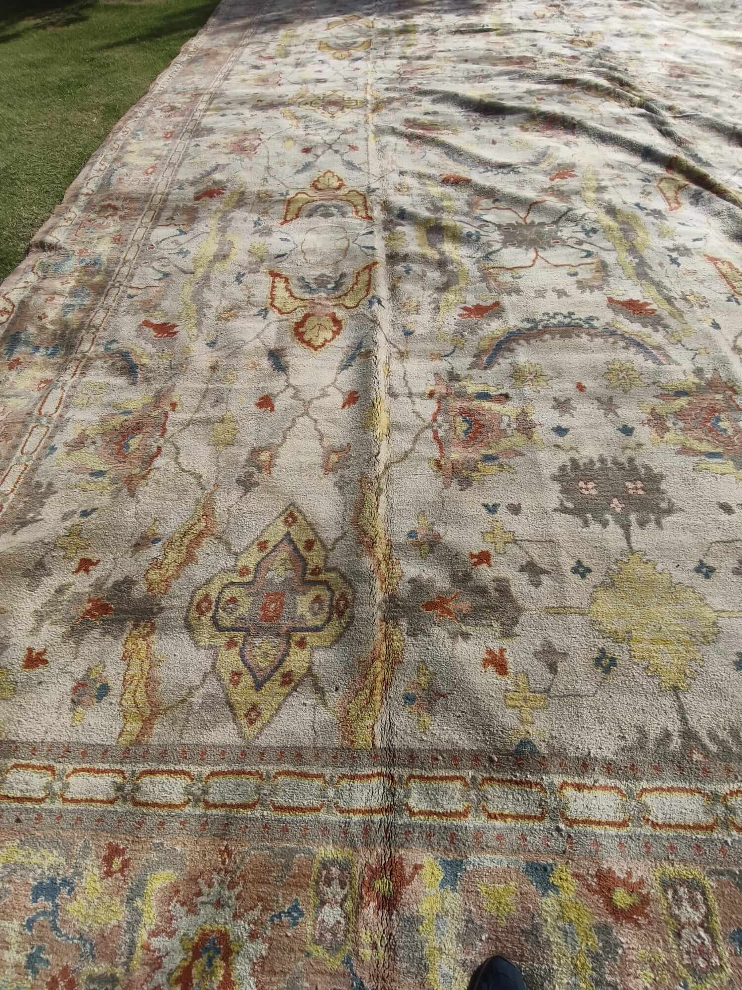 Gran alfombra de lana con decoración floral 710 x 970 cm - Imagen 15