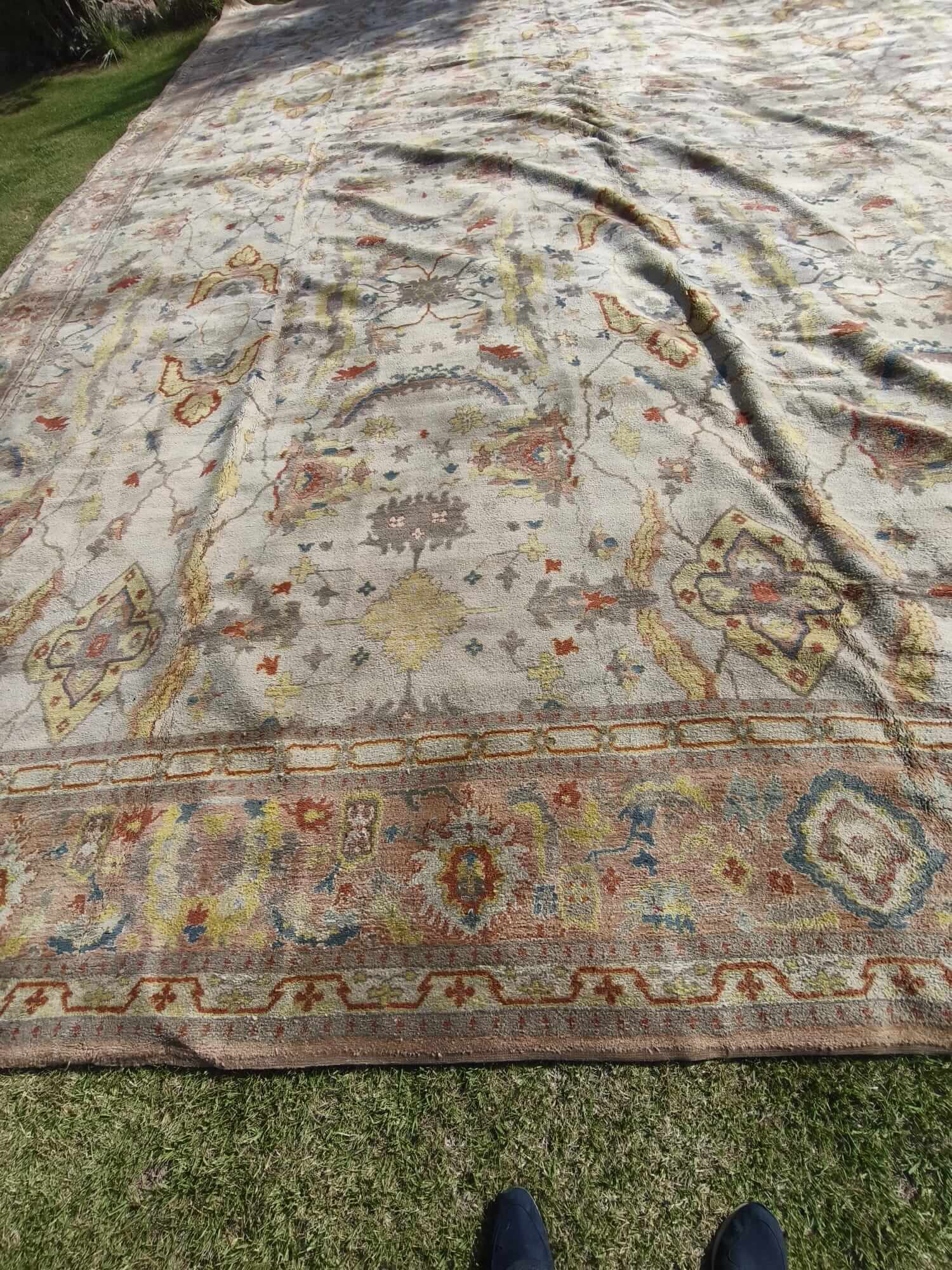 Gran alfombra de lana con decoración floral 710 x 970 cm - Imagen 16