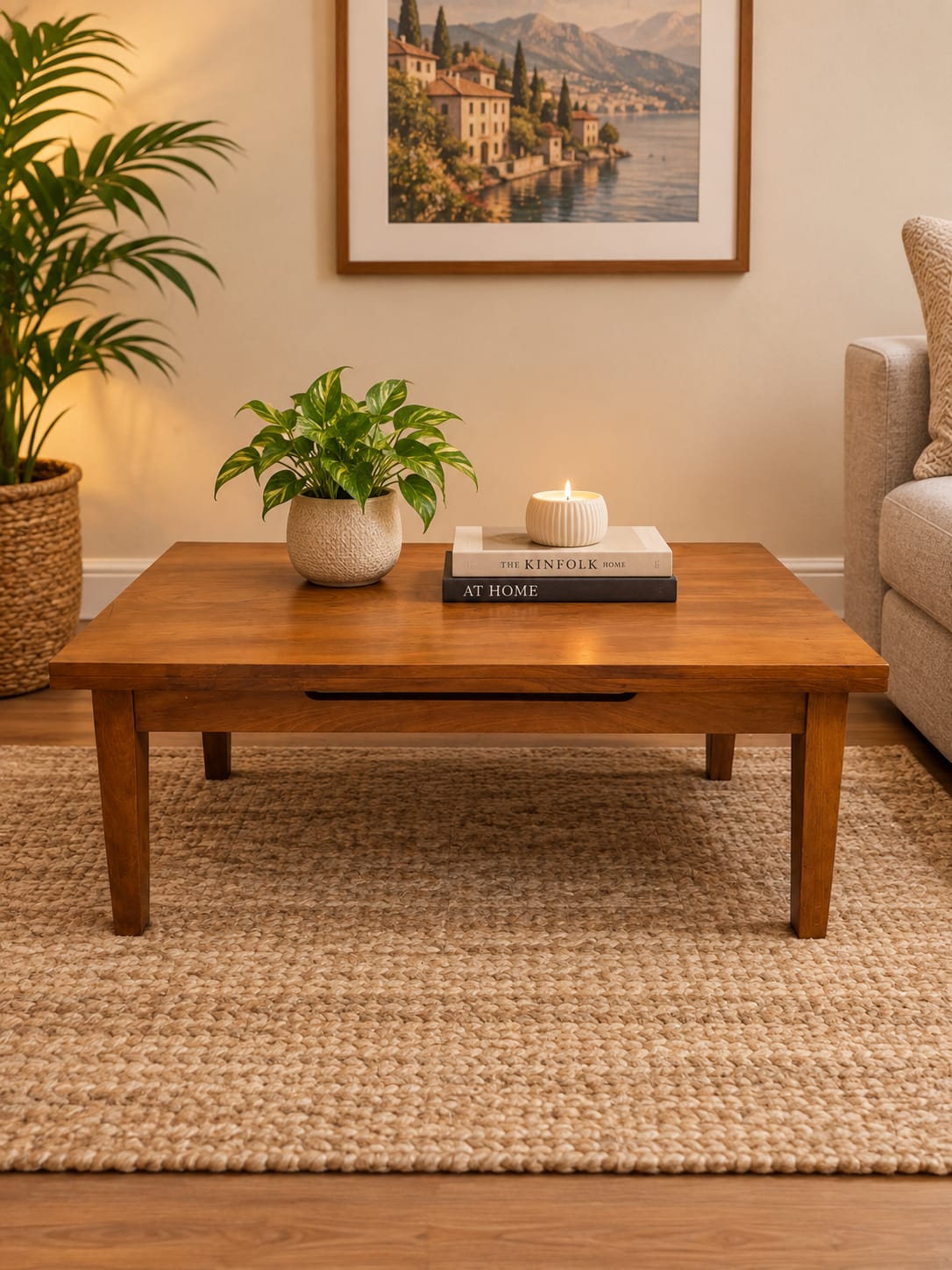 Mesa de centro extensible rectangular nórdica