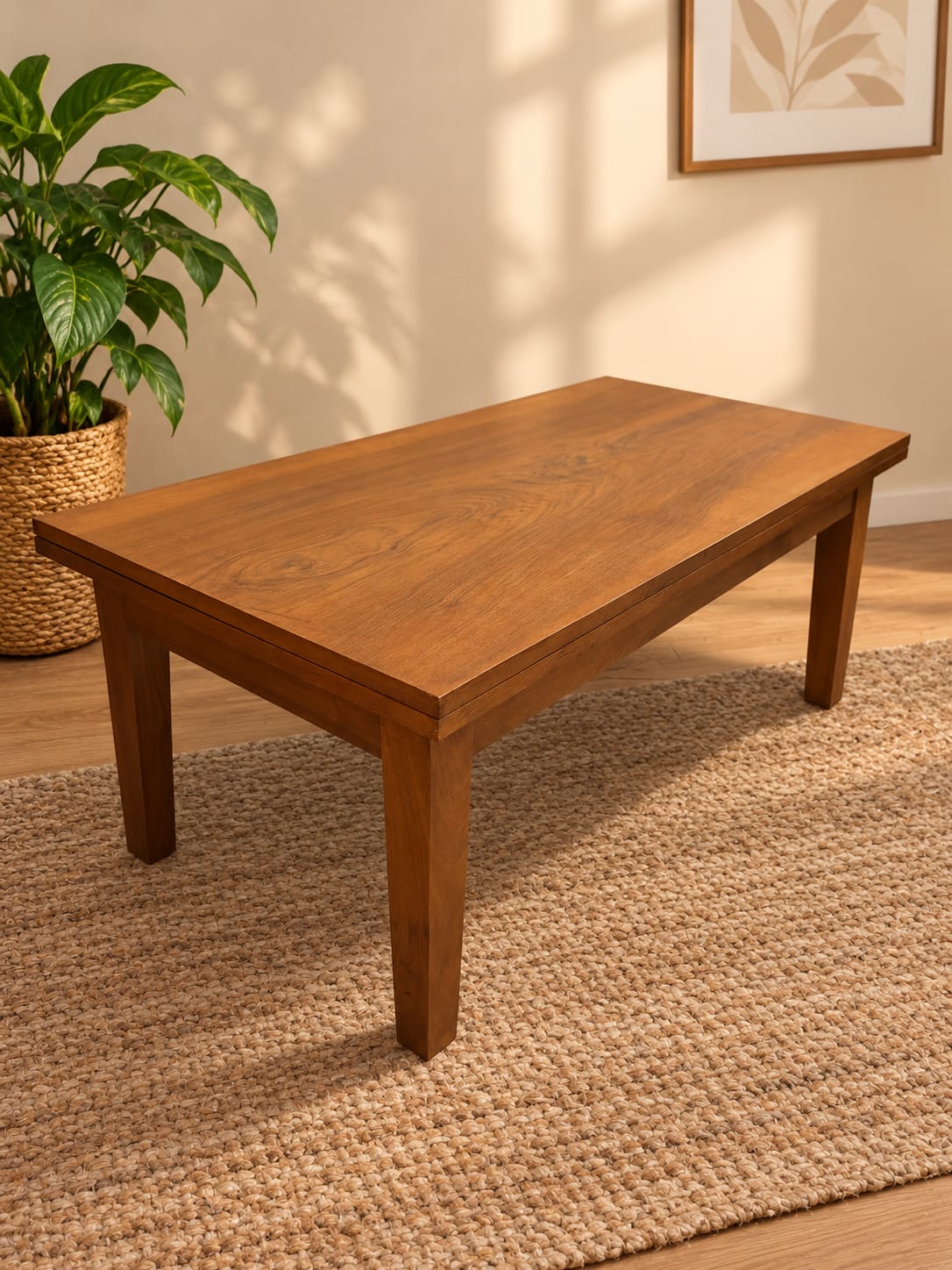 Mesa de centro extensible rectangular nórdica - Imagen 7