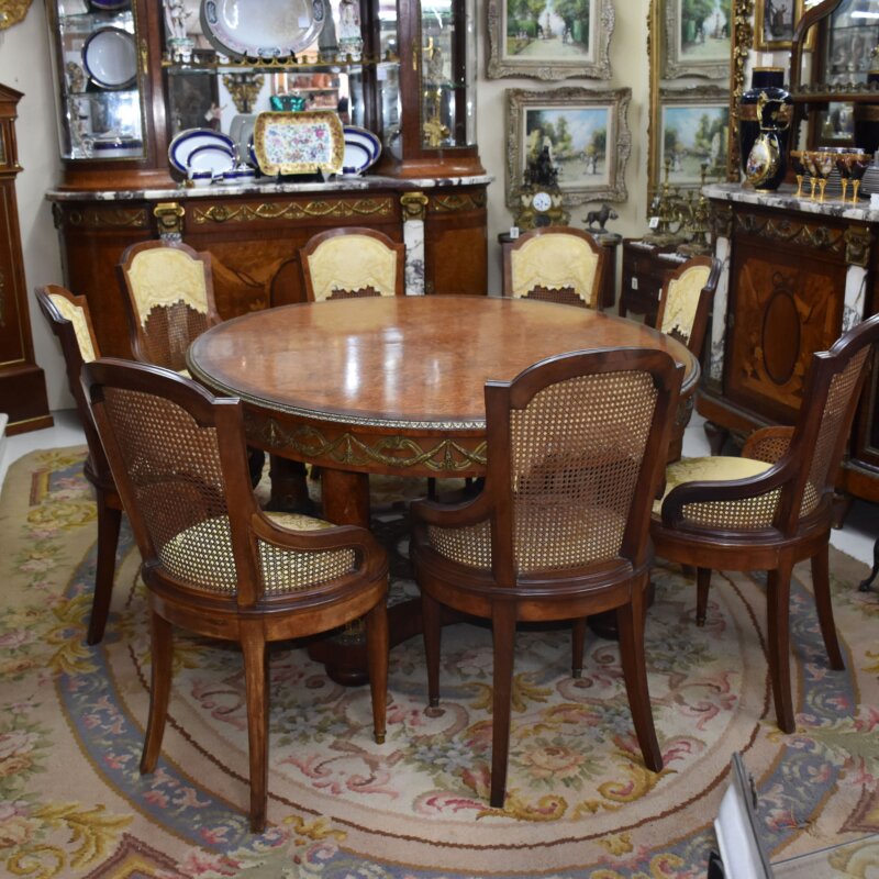 Conjunto mesa y 8 sillas Imperio comedor