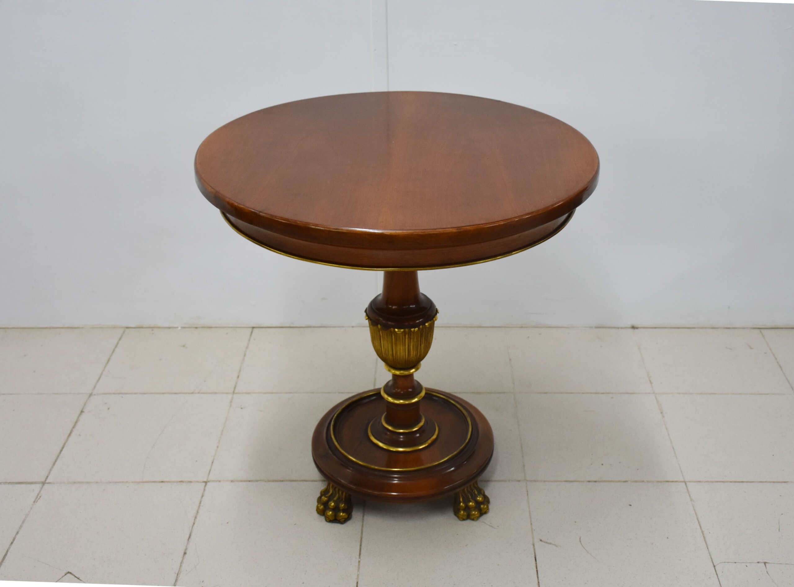 Mesa velador madera estilo Imperio - Imagen 5