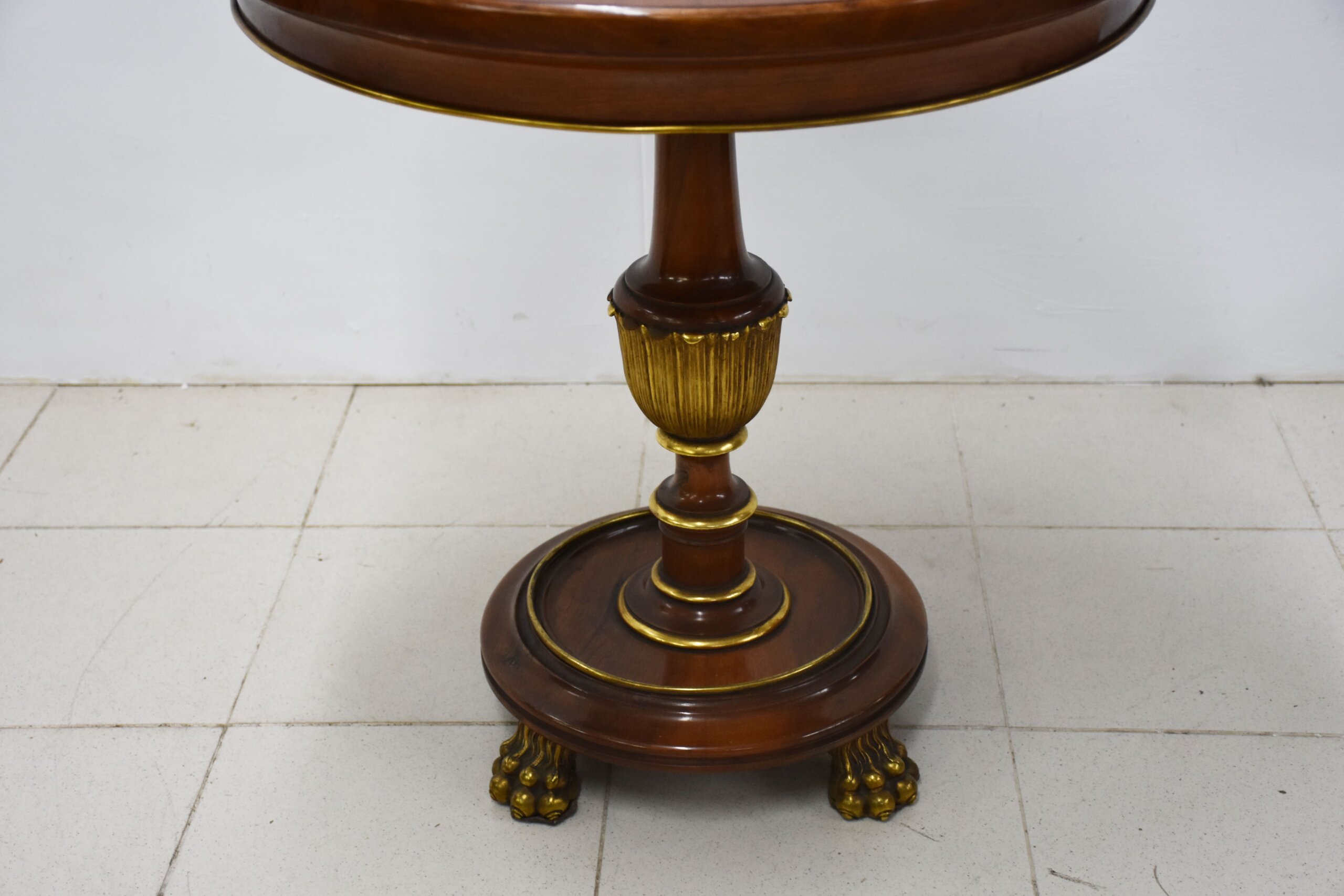 Mesa velador madera estilo Imperio - Imagen 4